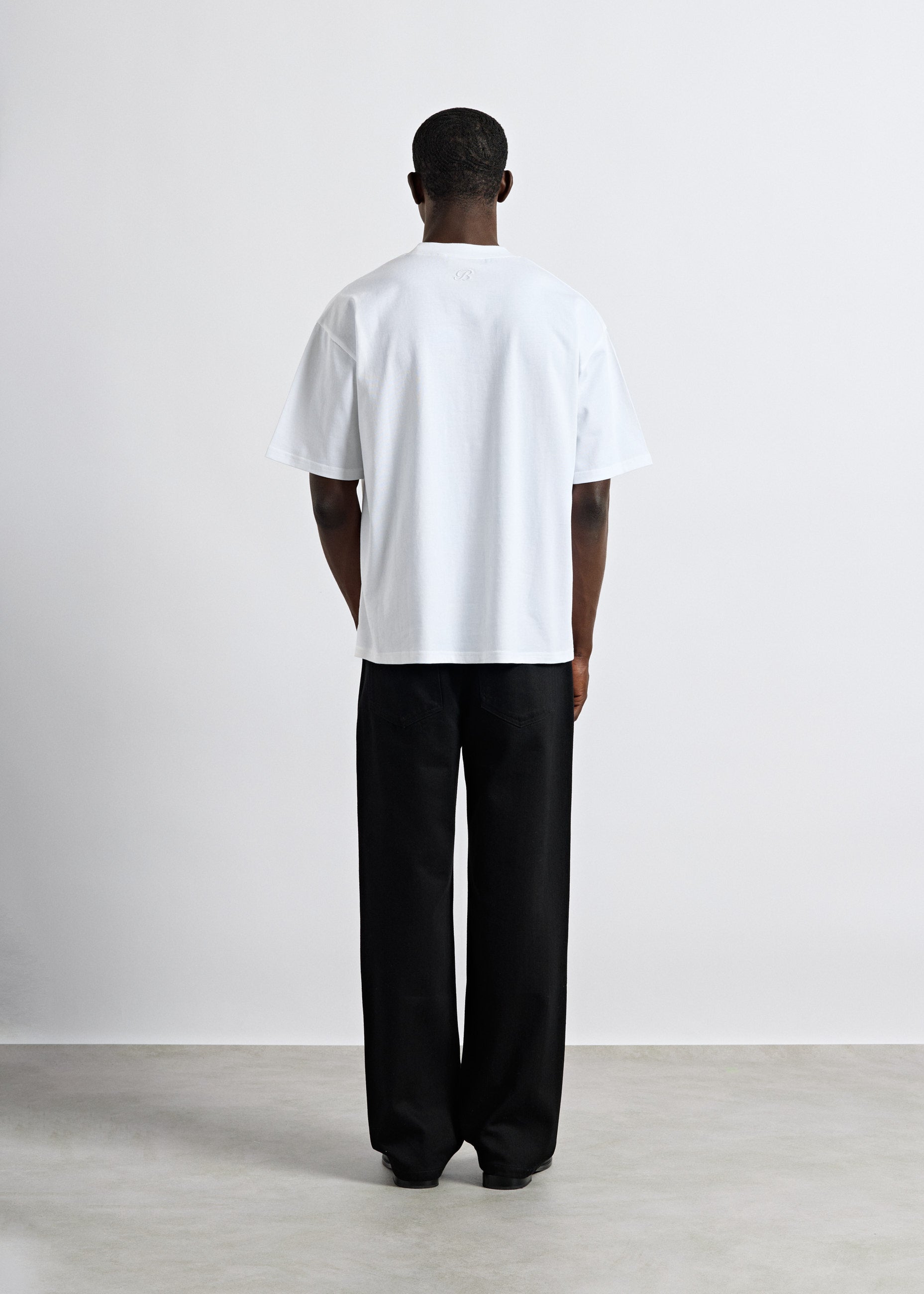 Wit basic oversized t-shirt