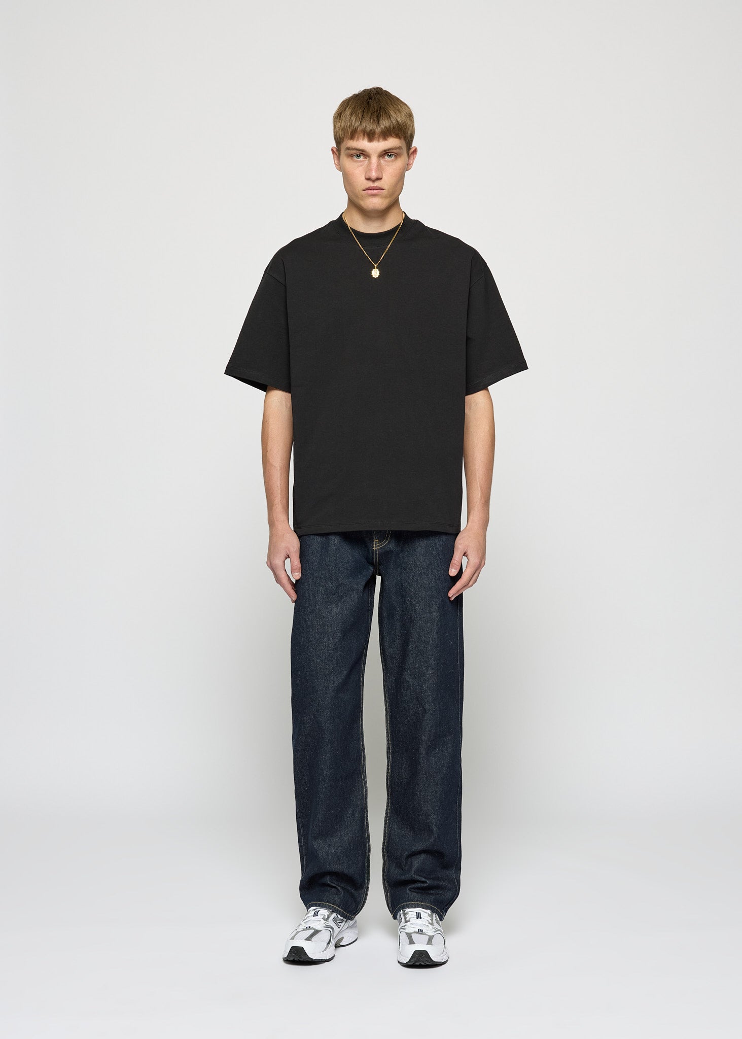 Zwart basic oversized t-shirt