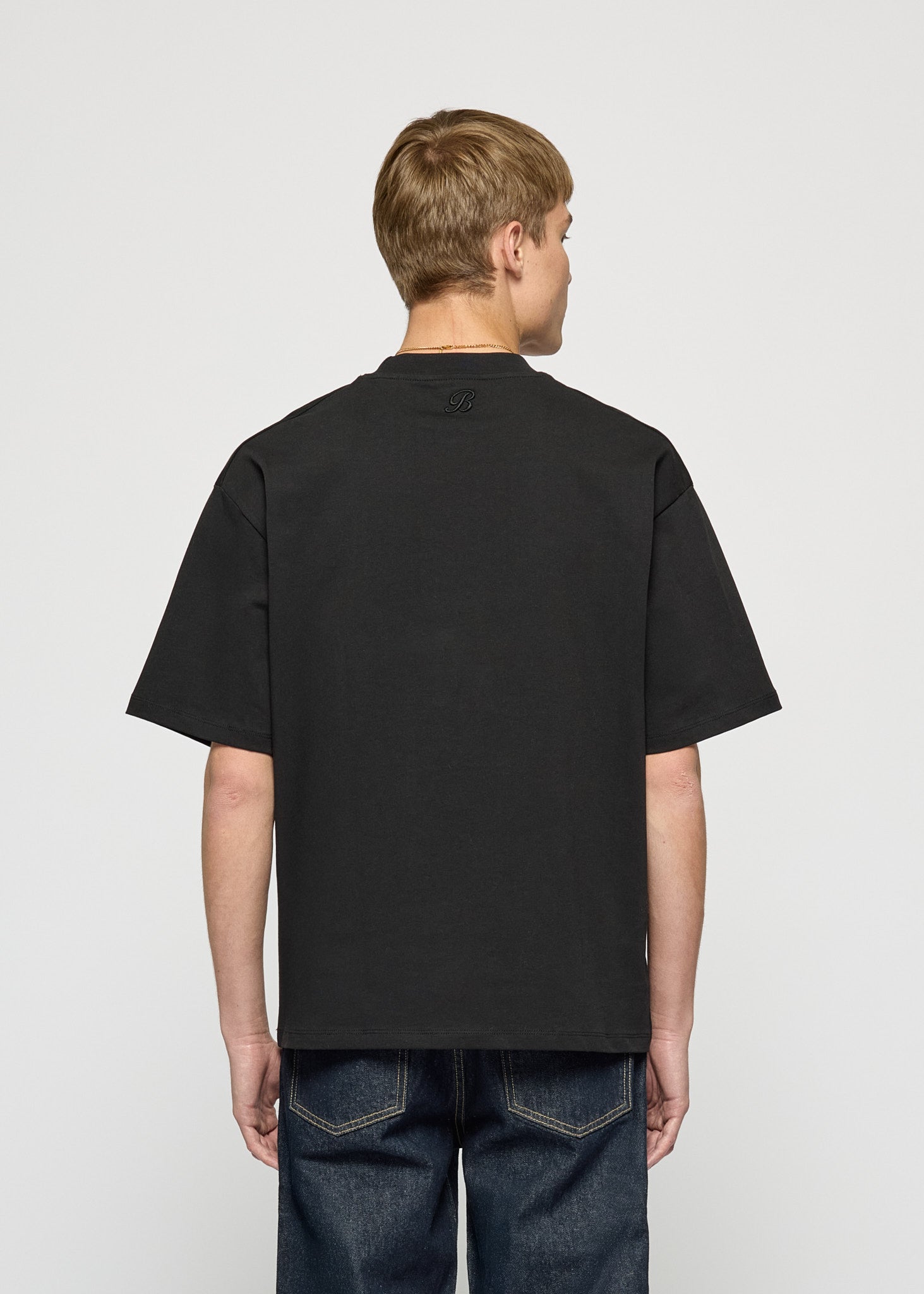 Zwart basic oversized t-shirt