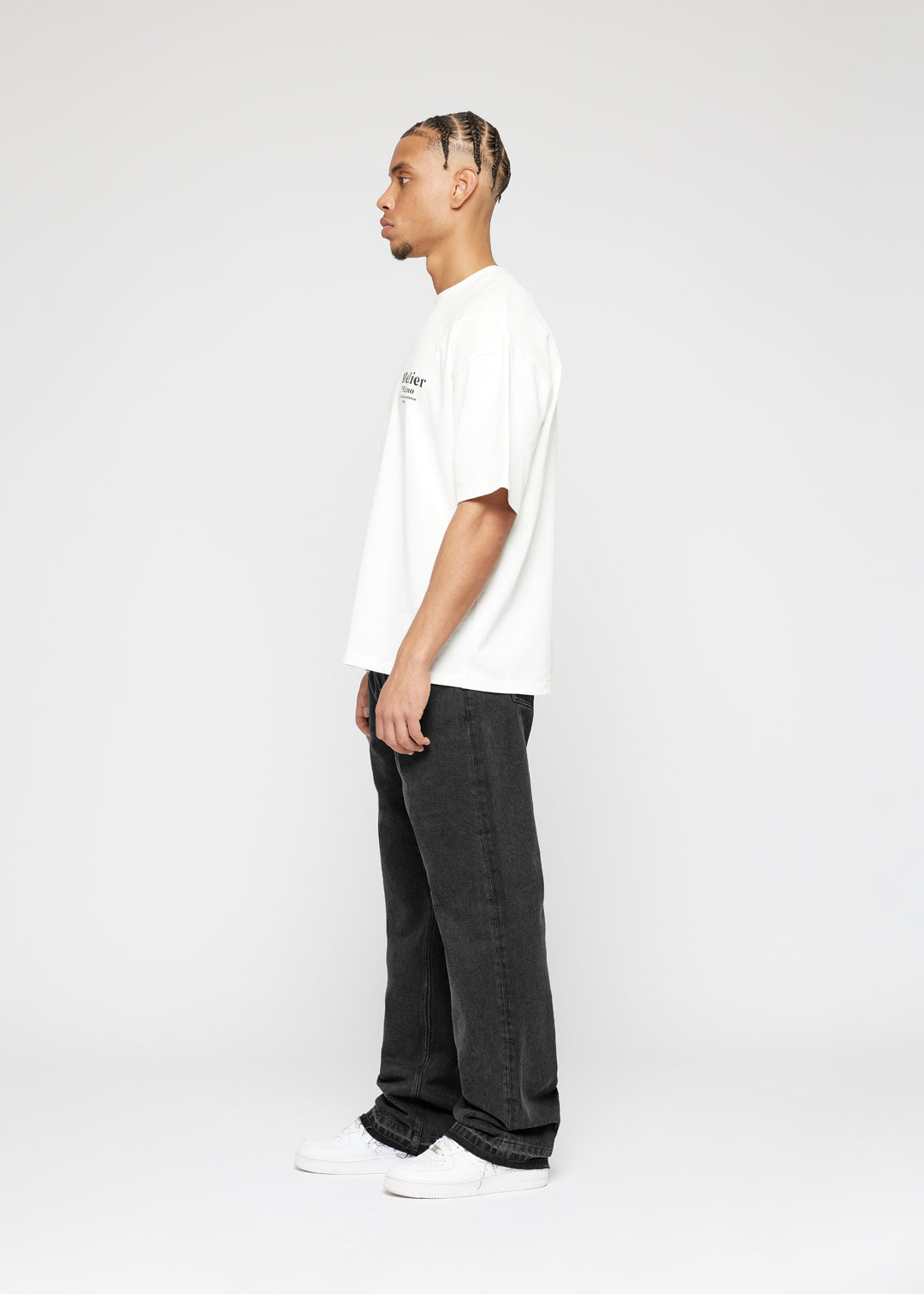 John Straight Open Hem Jeans