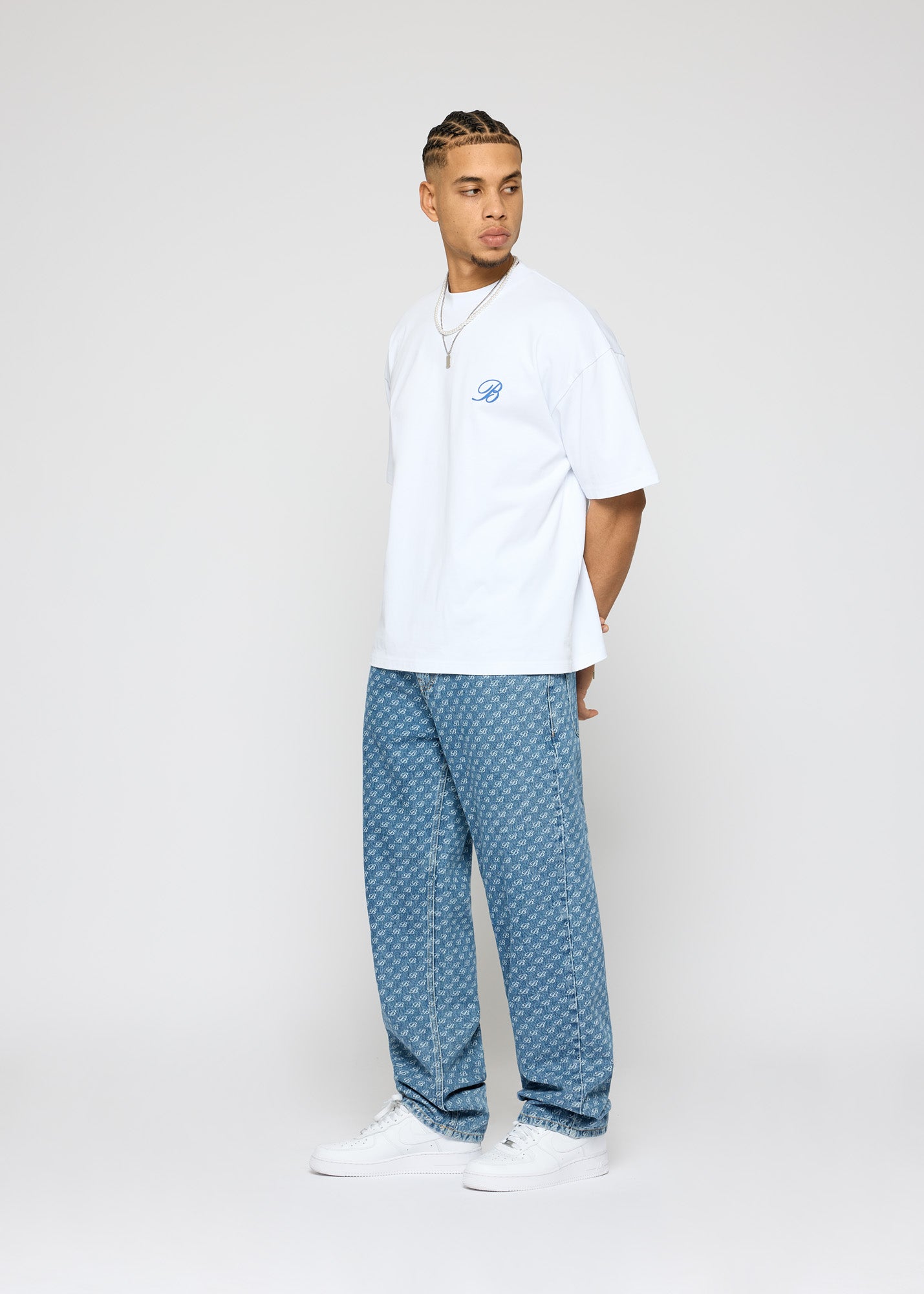 Vito Baggy Monogram Jeans