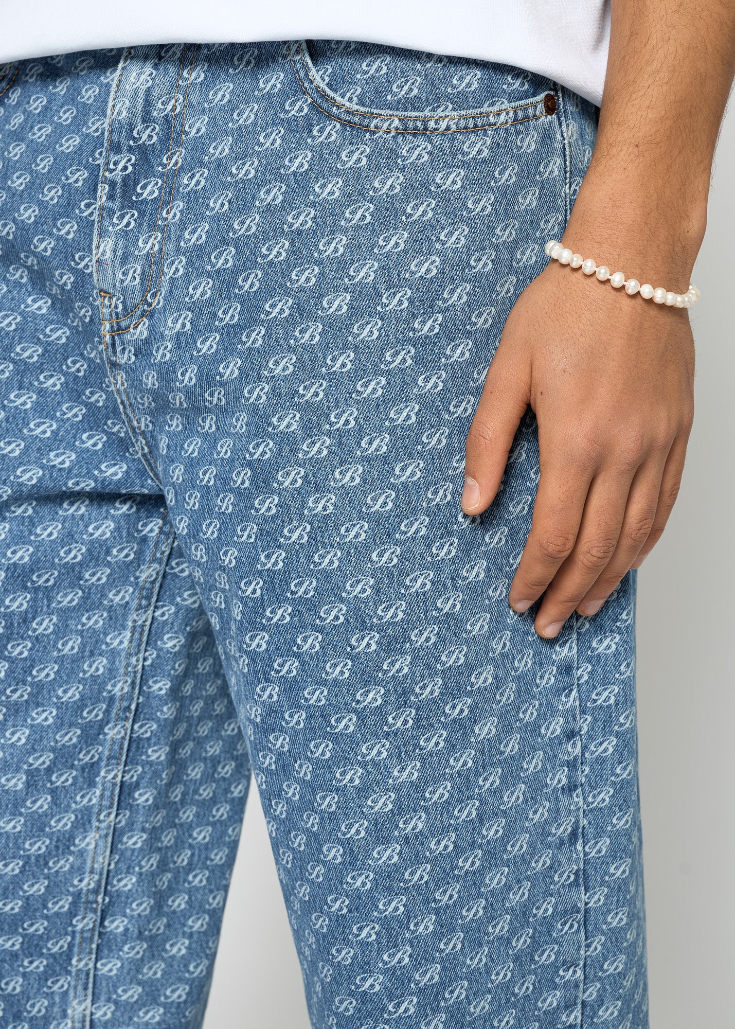 Vito Baggy Monogram Jeans