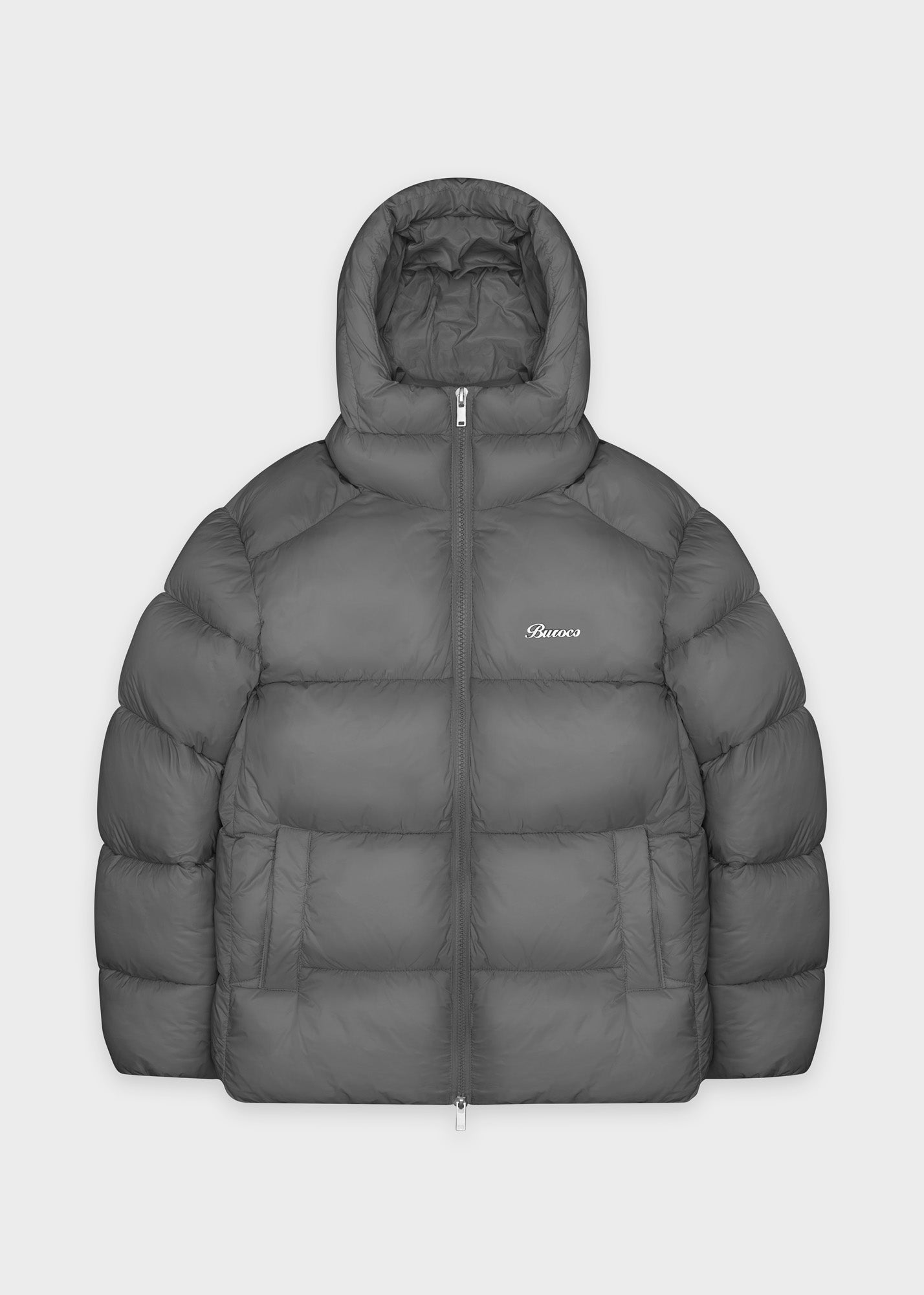 Glanzend nylon pufferjack