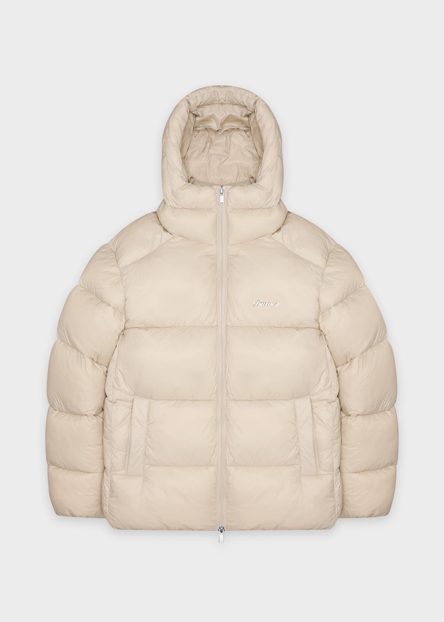 Glossy Nylon Puffer Jacket