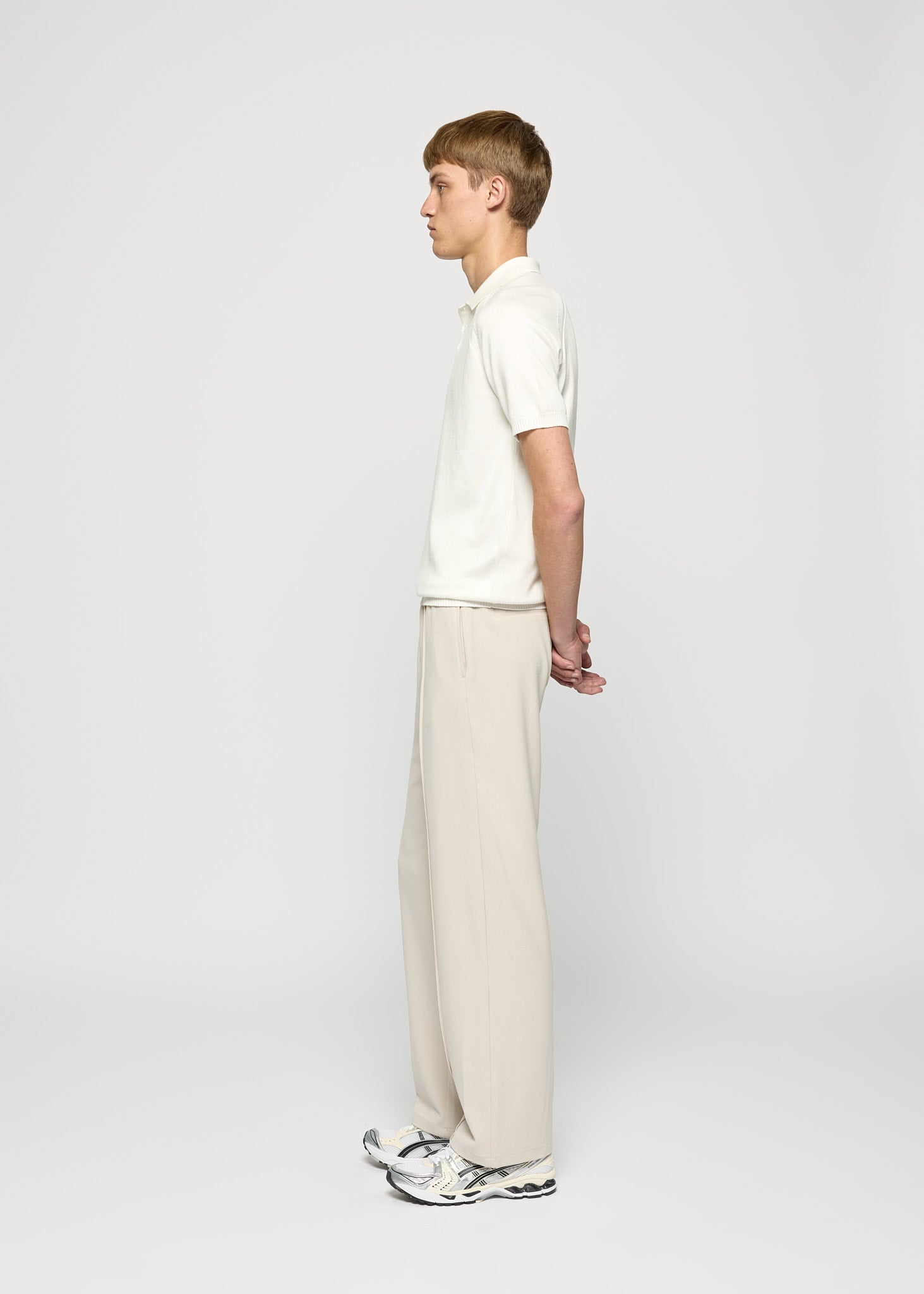 Fijngebreid poloshirt