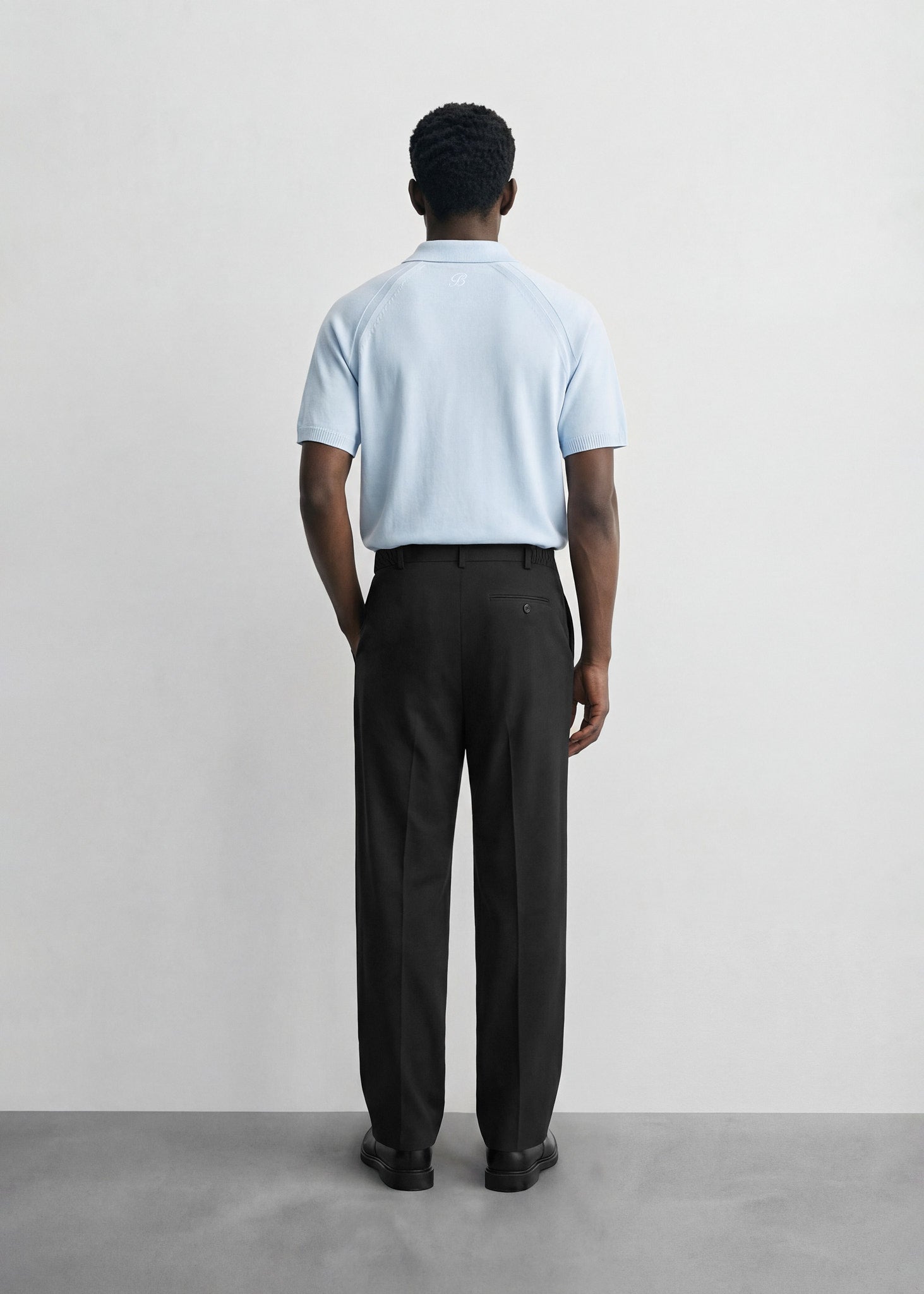 Fine Knit Polo T-Shirt