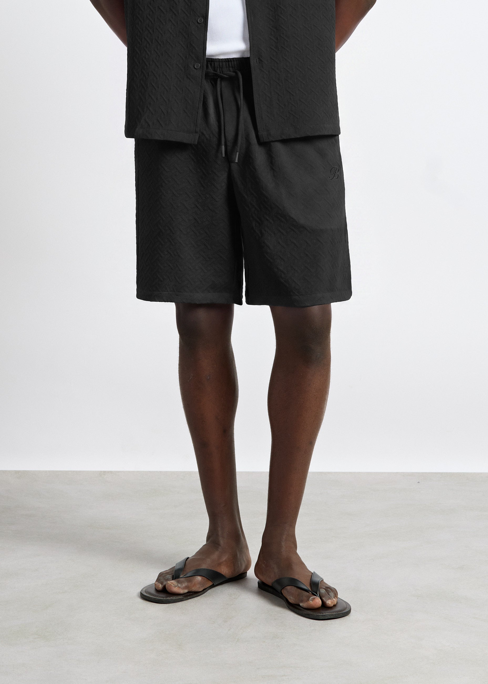 Gestructureerde shorts