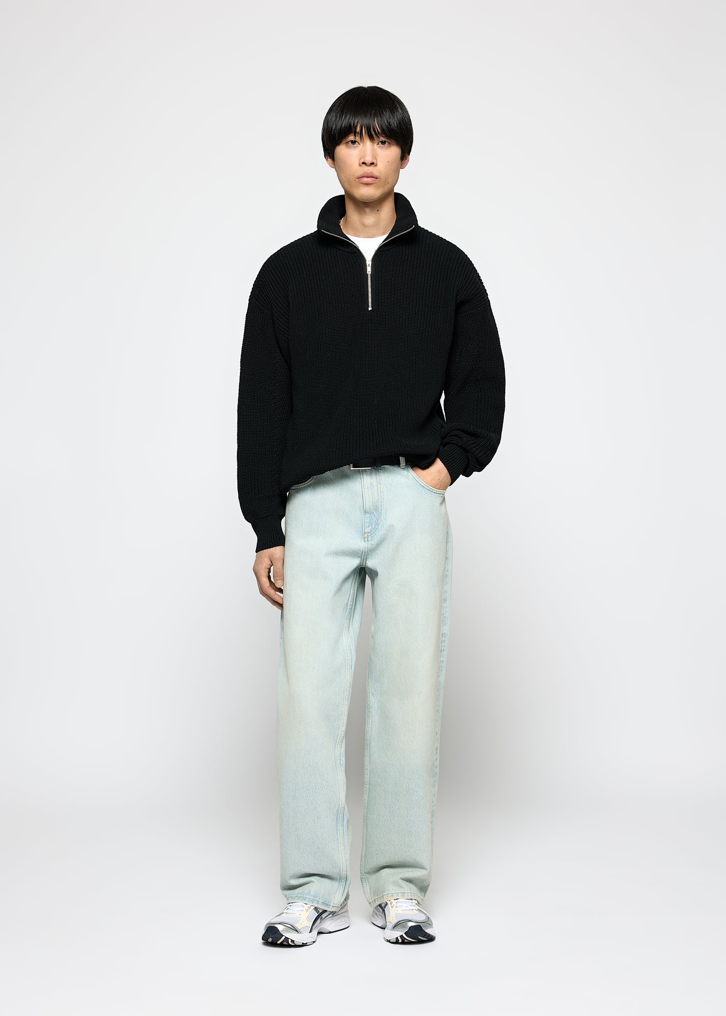 Chunky Knit Half-Zip Sweater