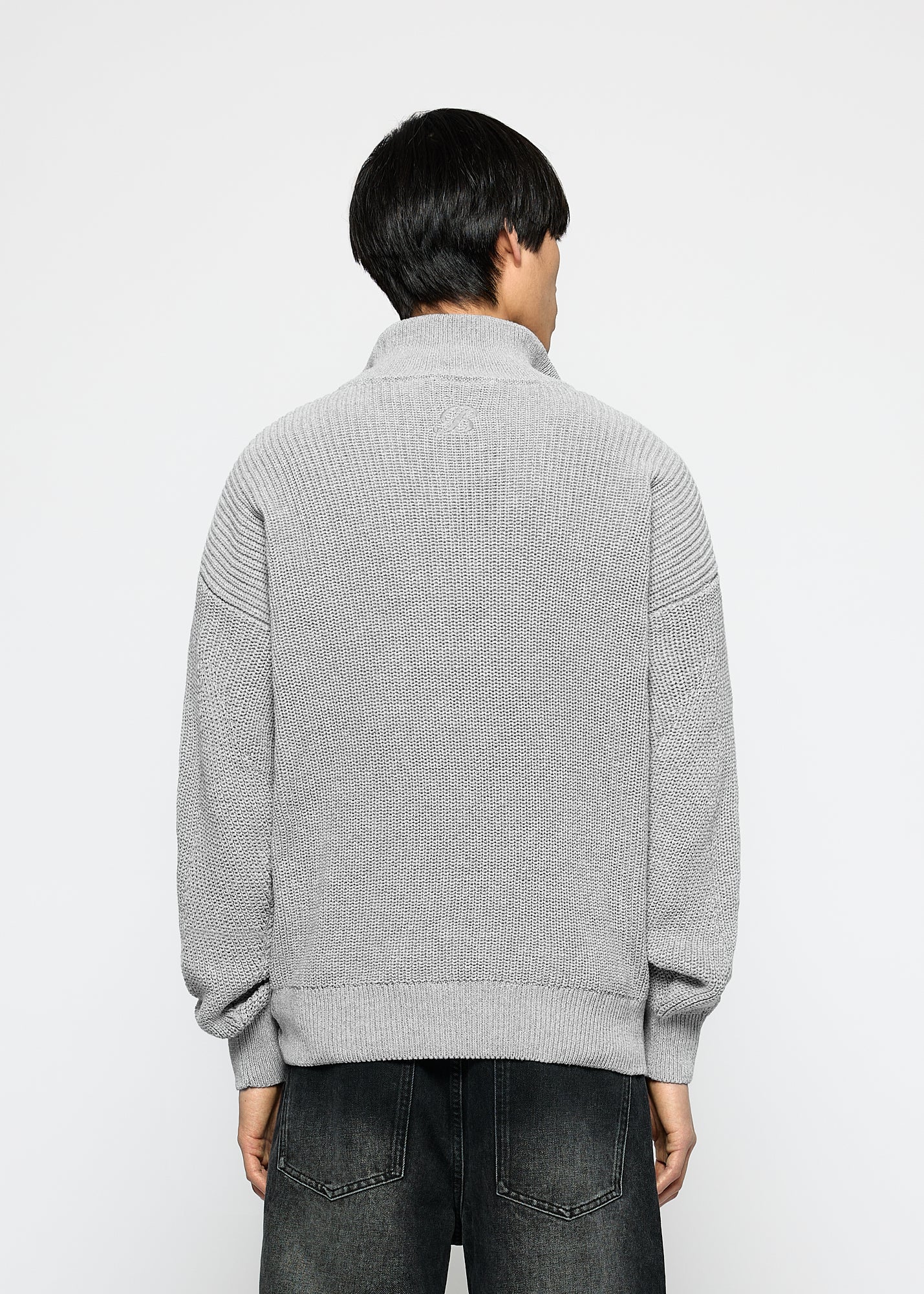 Chunky Knit Half-Zip Sweater