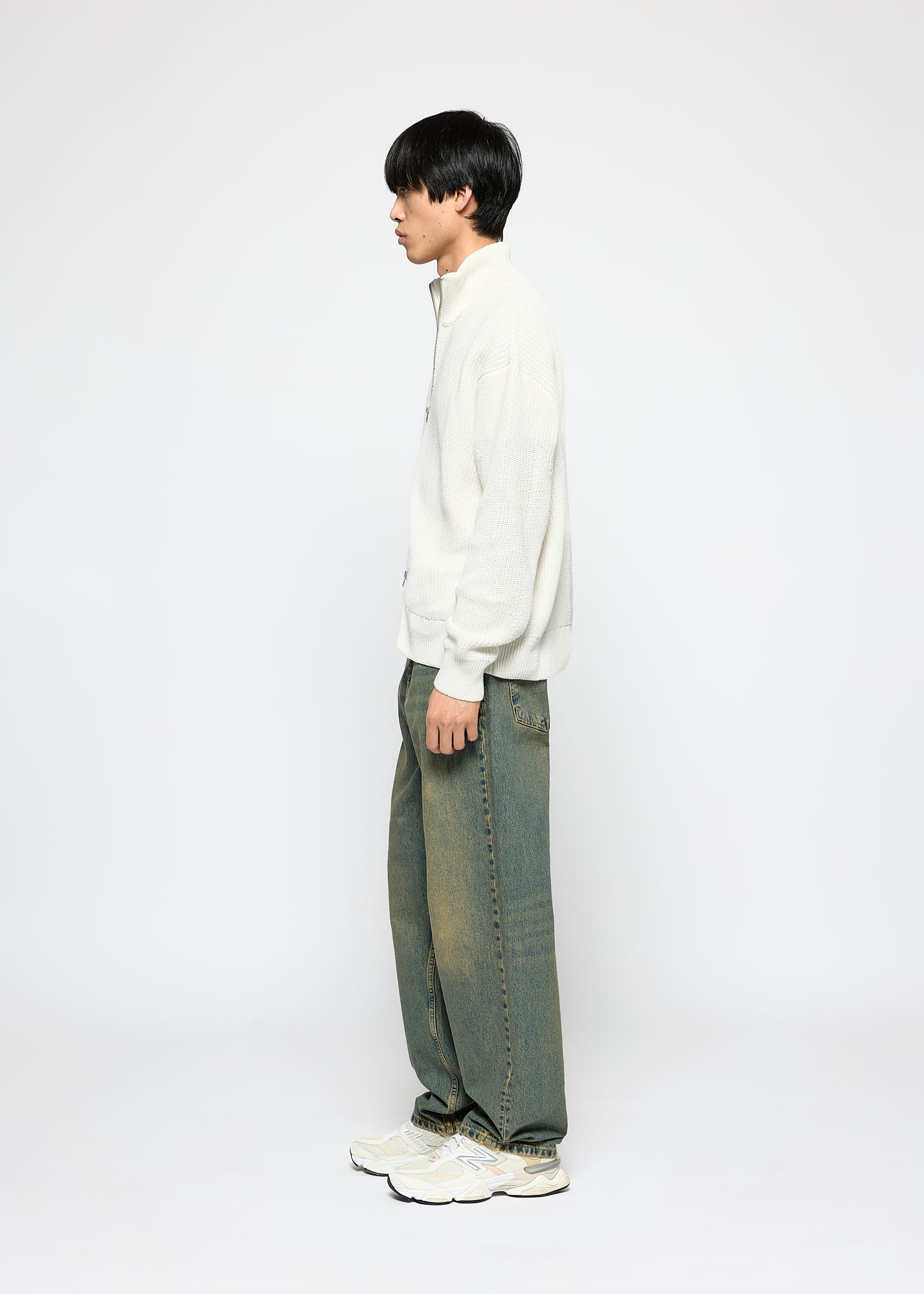 Chunky Knit Zip Jacket