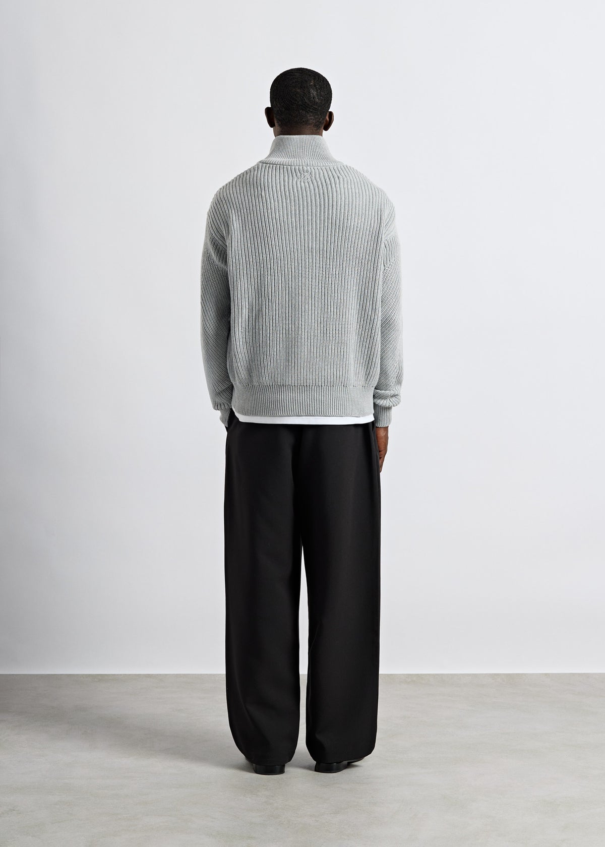 Chunky Knit Zip Jacket