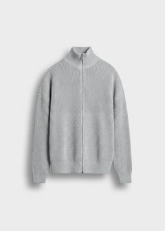 Chunky Knit Zip Jacket