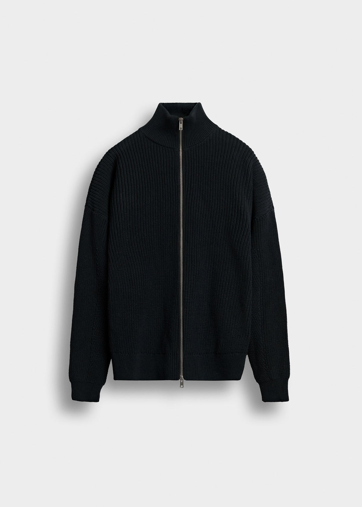 Chunky Knit Zip Jacket