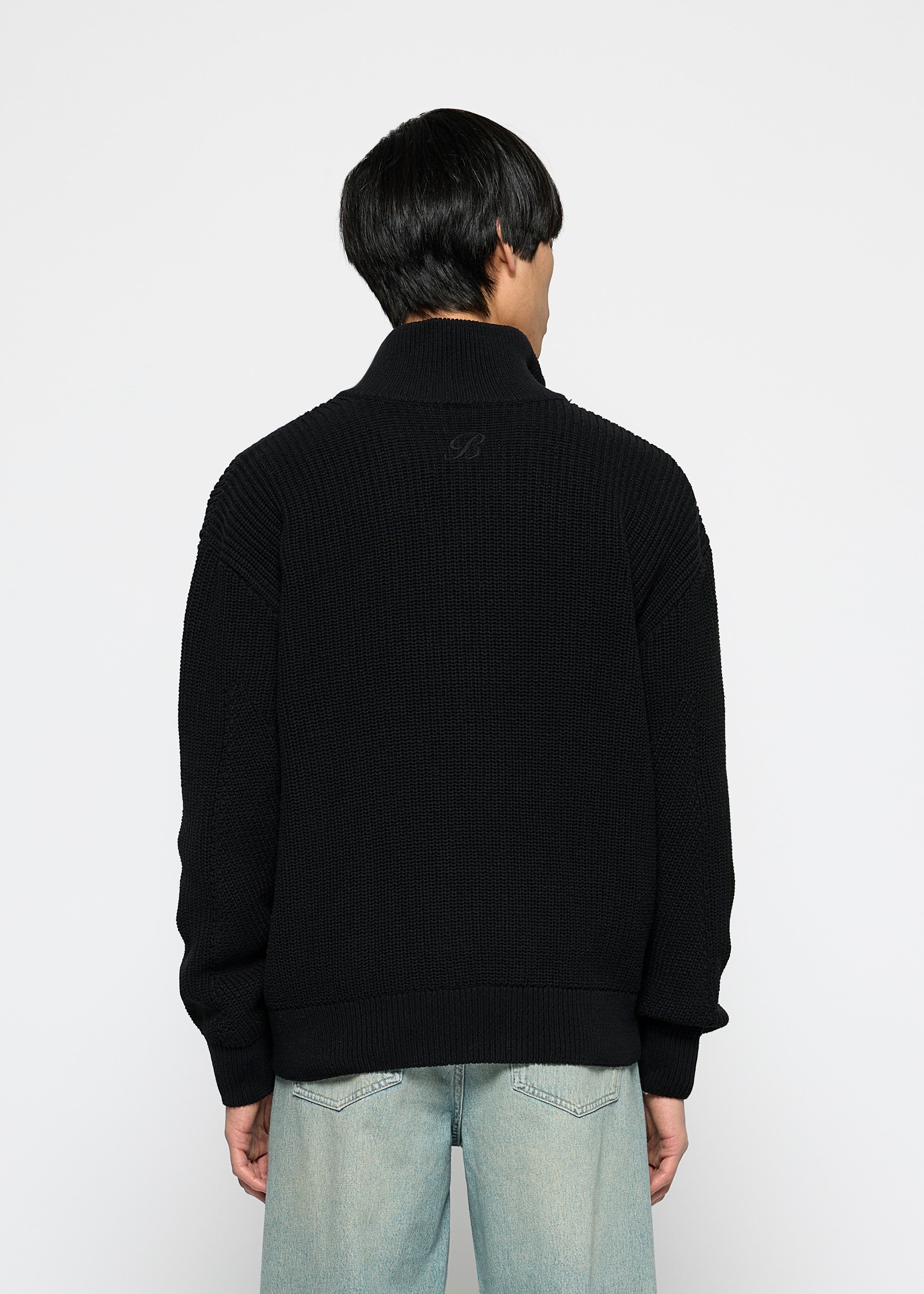 Chunky Knit Zip Jacket