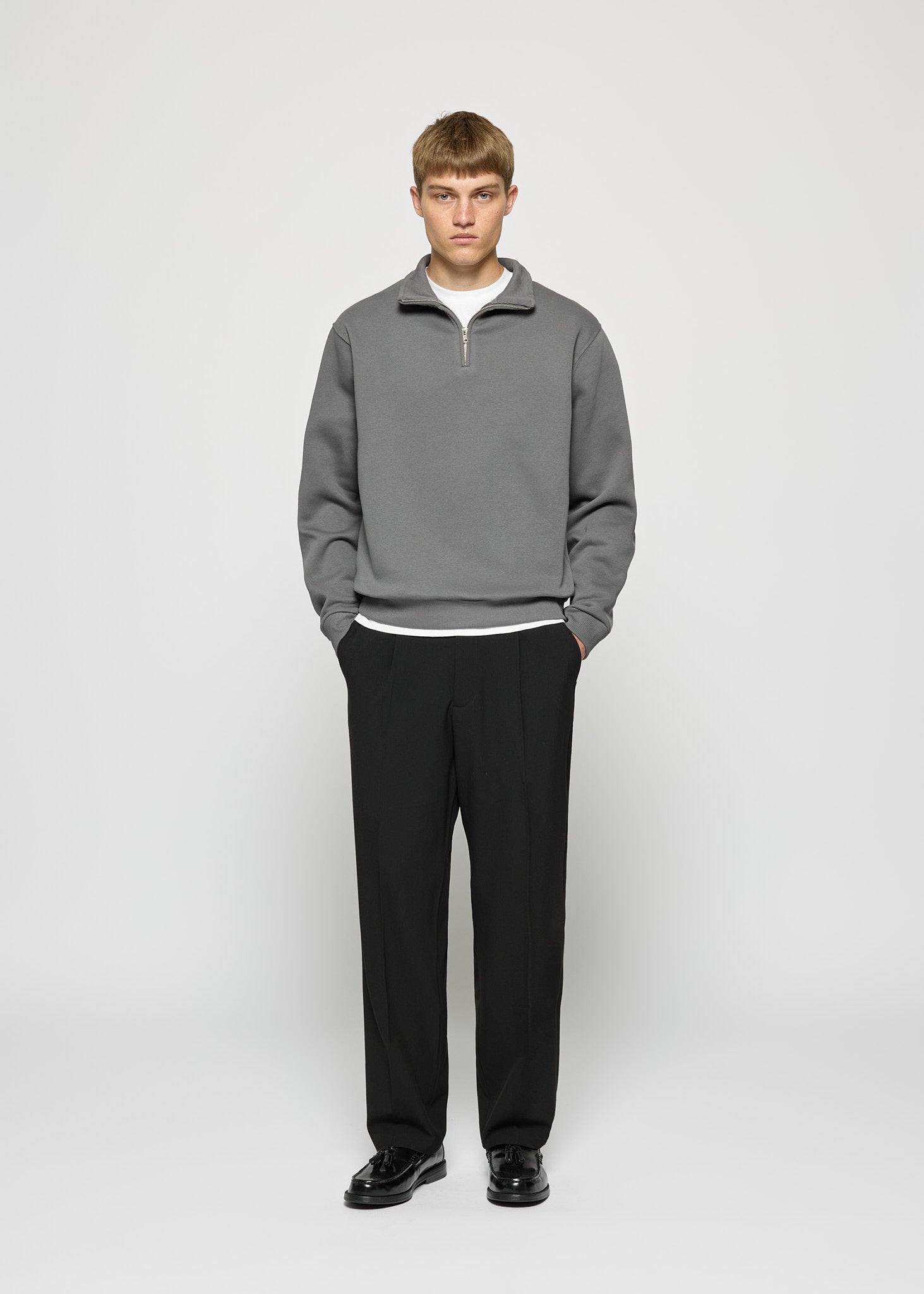 Essential Mock Neck Zip