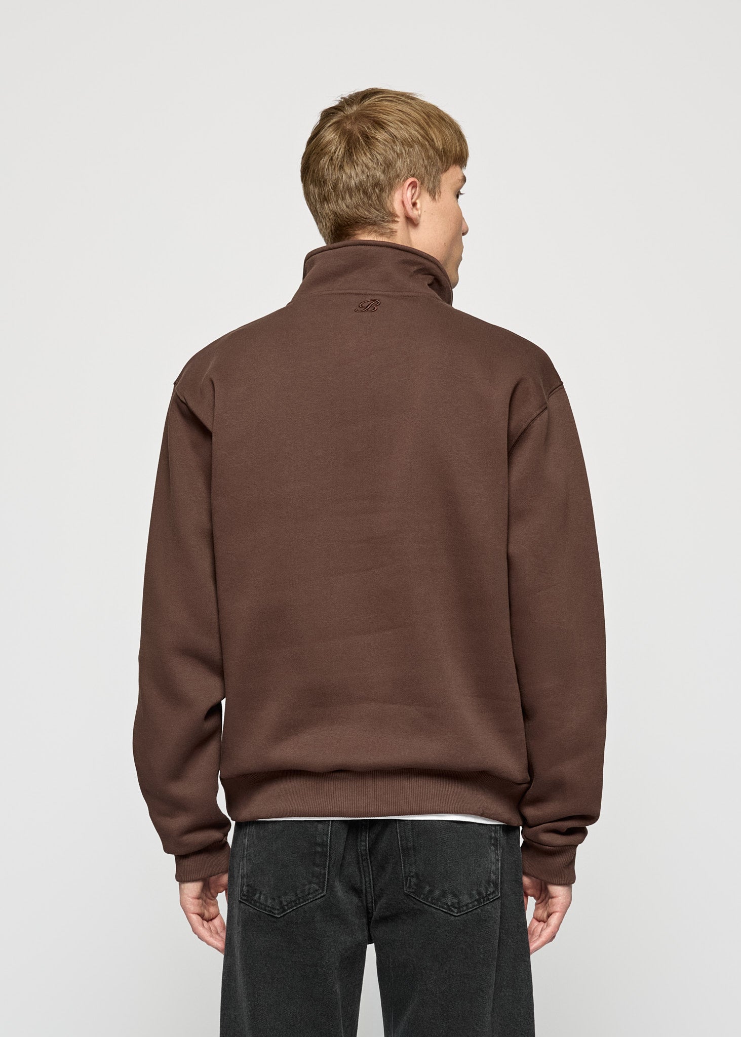 Essentiële mock-neck rits