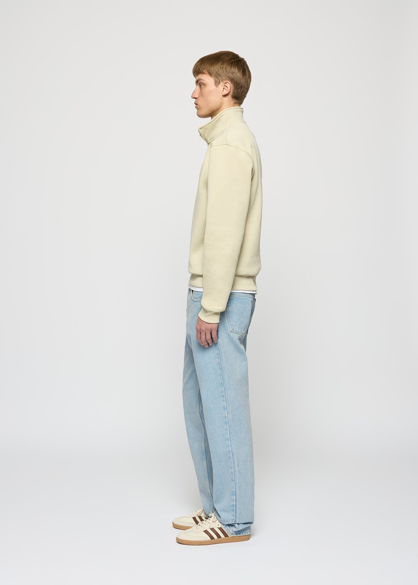 Essentiële mock-neck rits