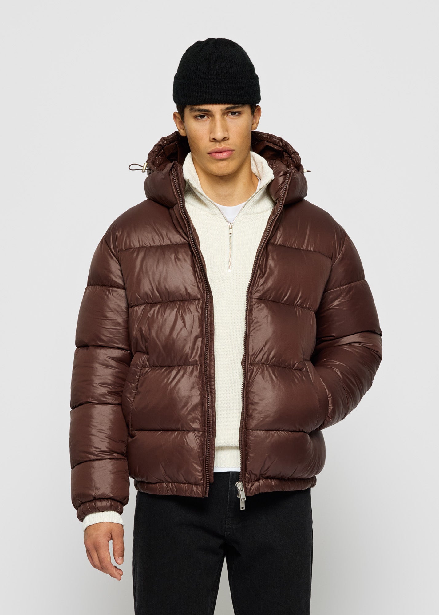 Glossy Puffer Jacket