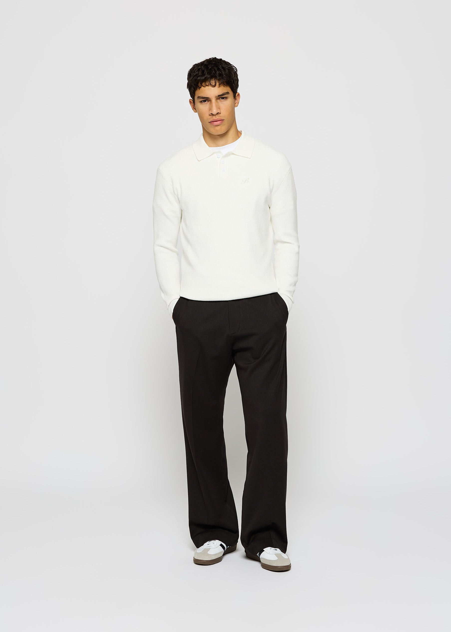 Heavy Polo Knit Sweater