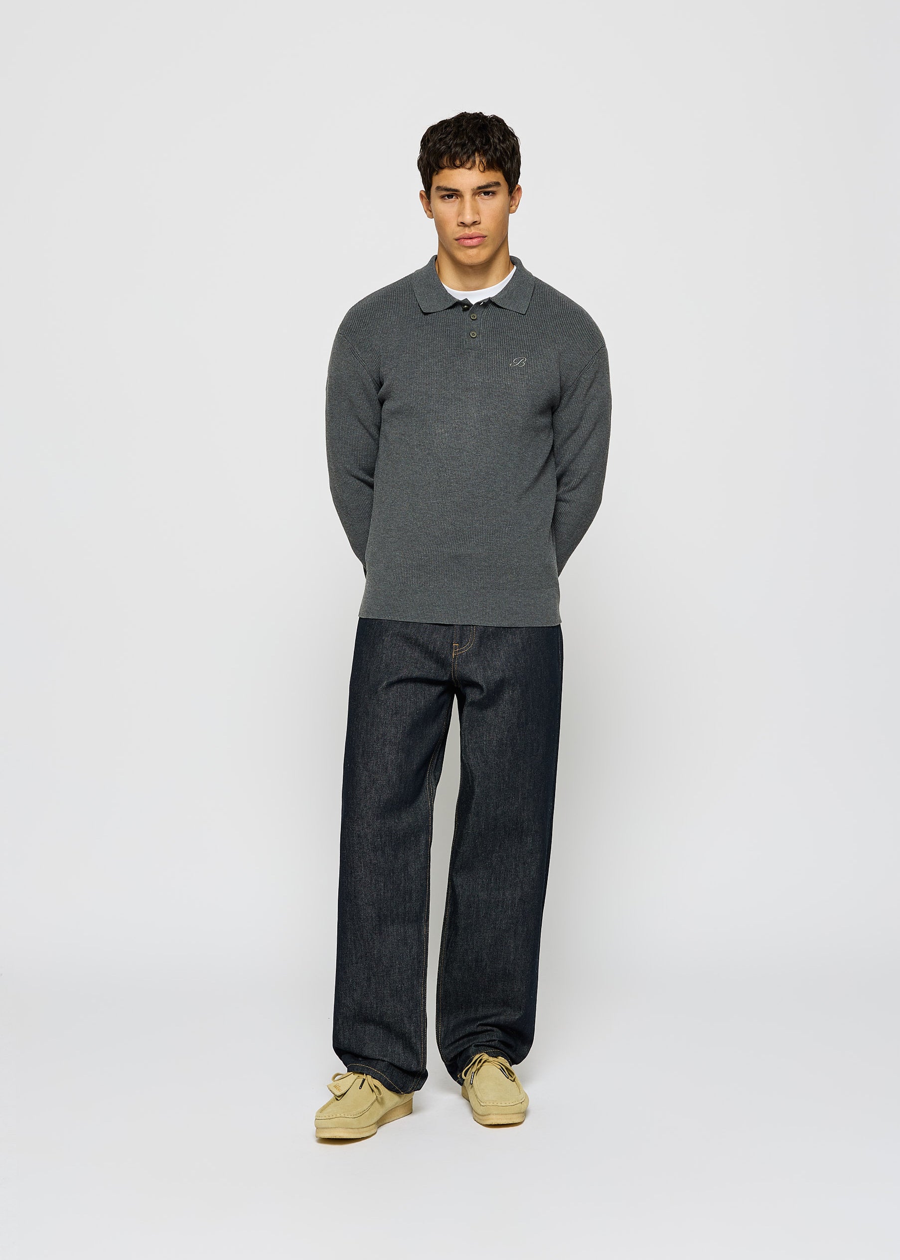 Heavy Polo Knit Sweater