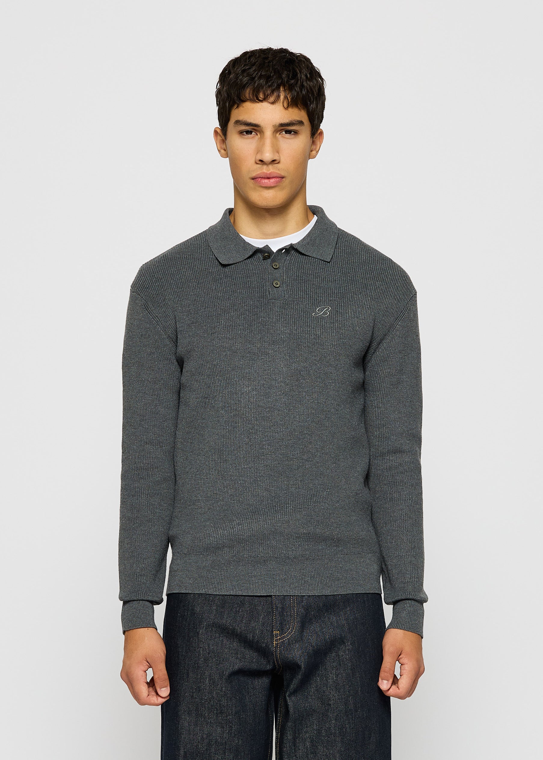 Heavy Polo Knit Sweater