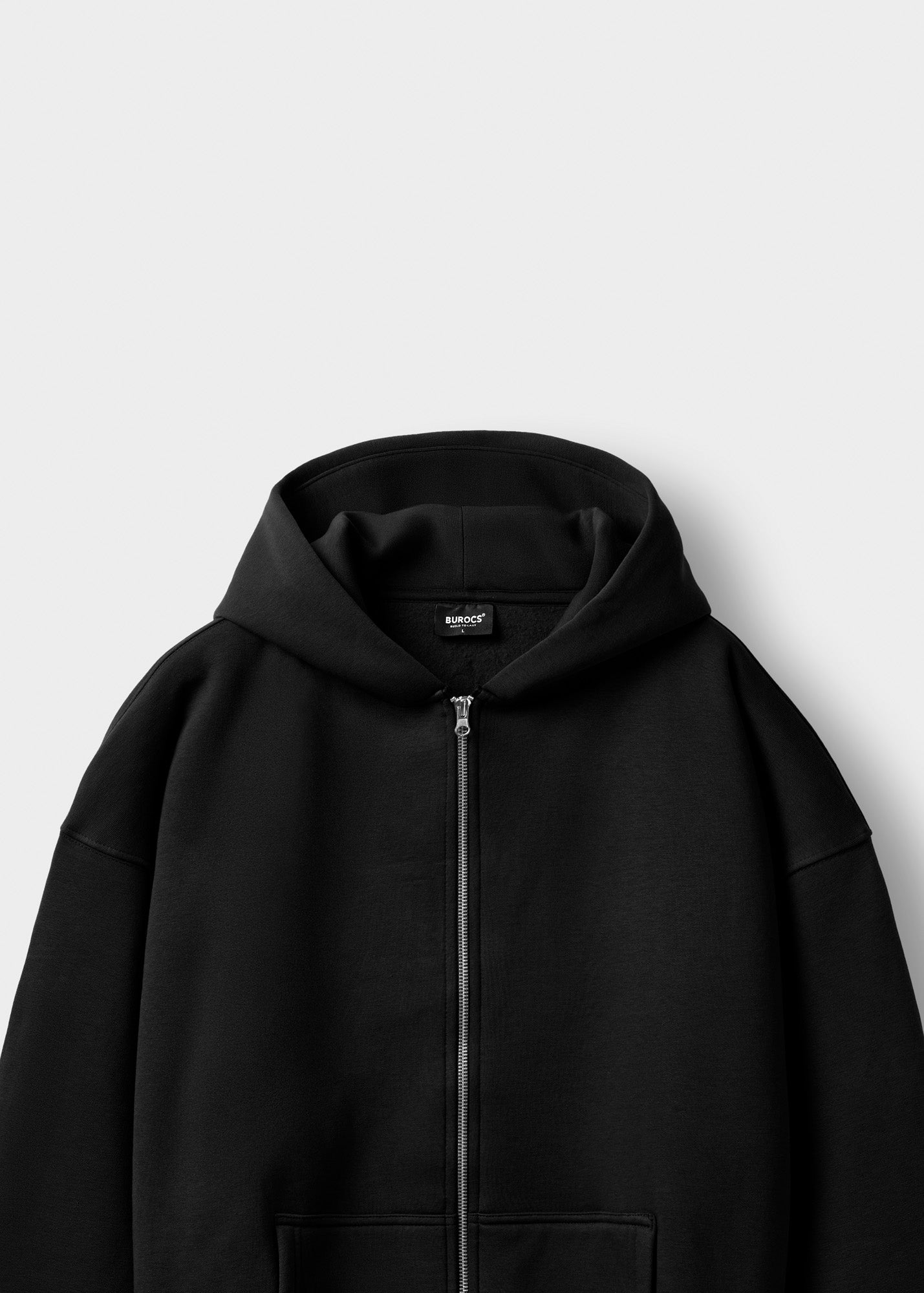 Basic zip hoodie