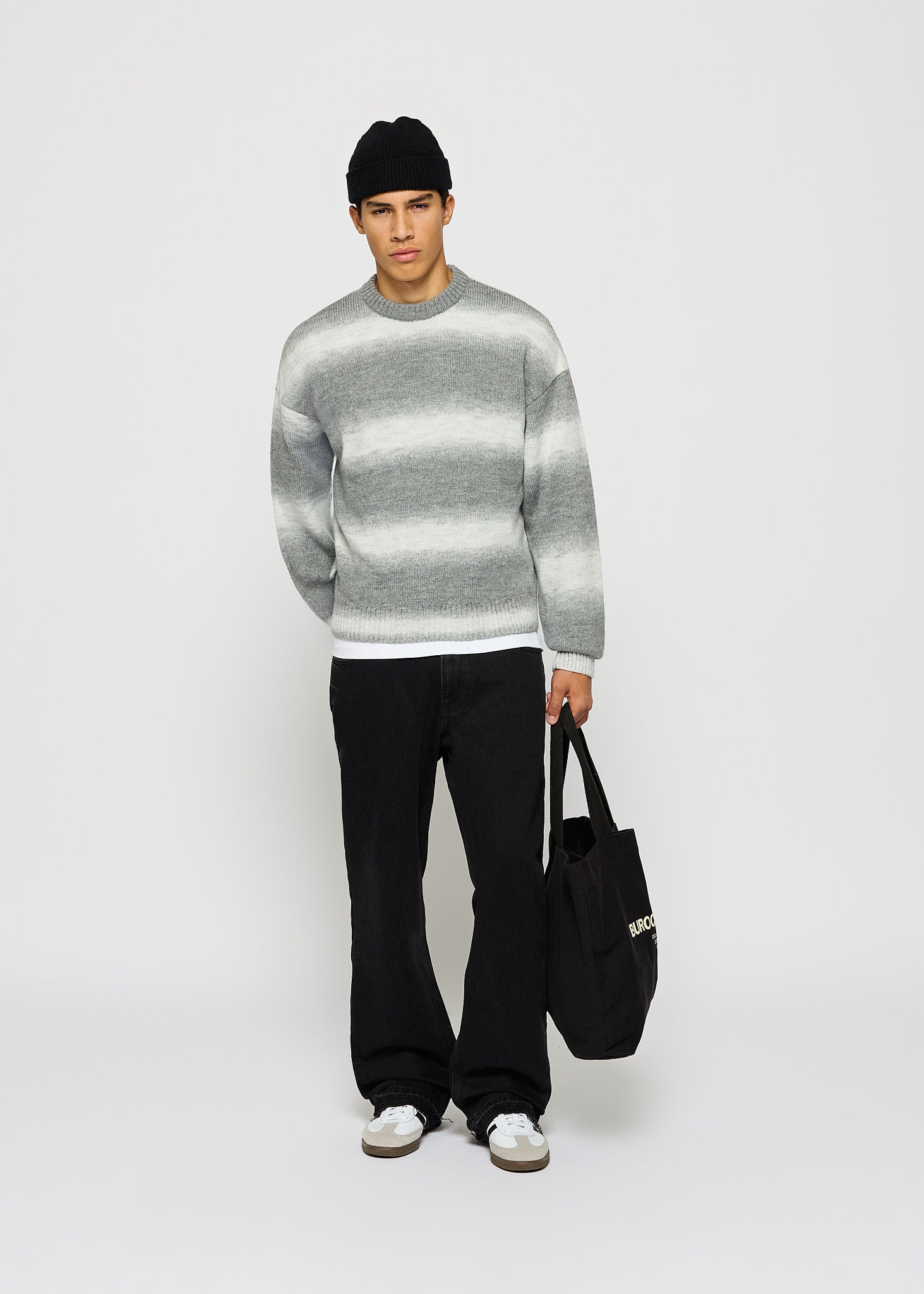 Knit Gradient Crewneck Sweater