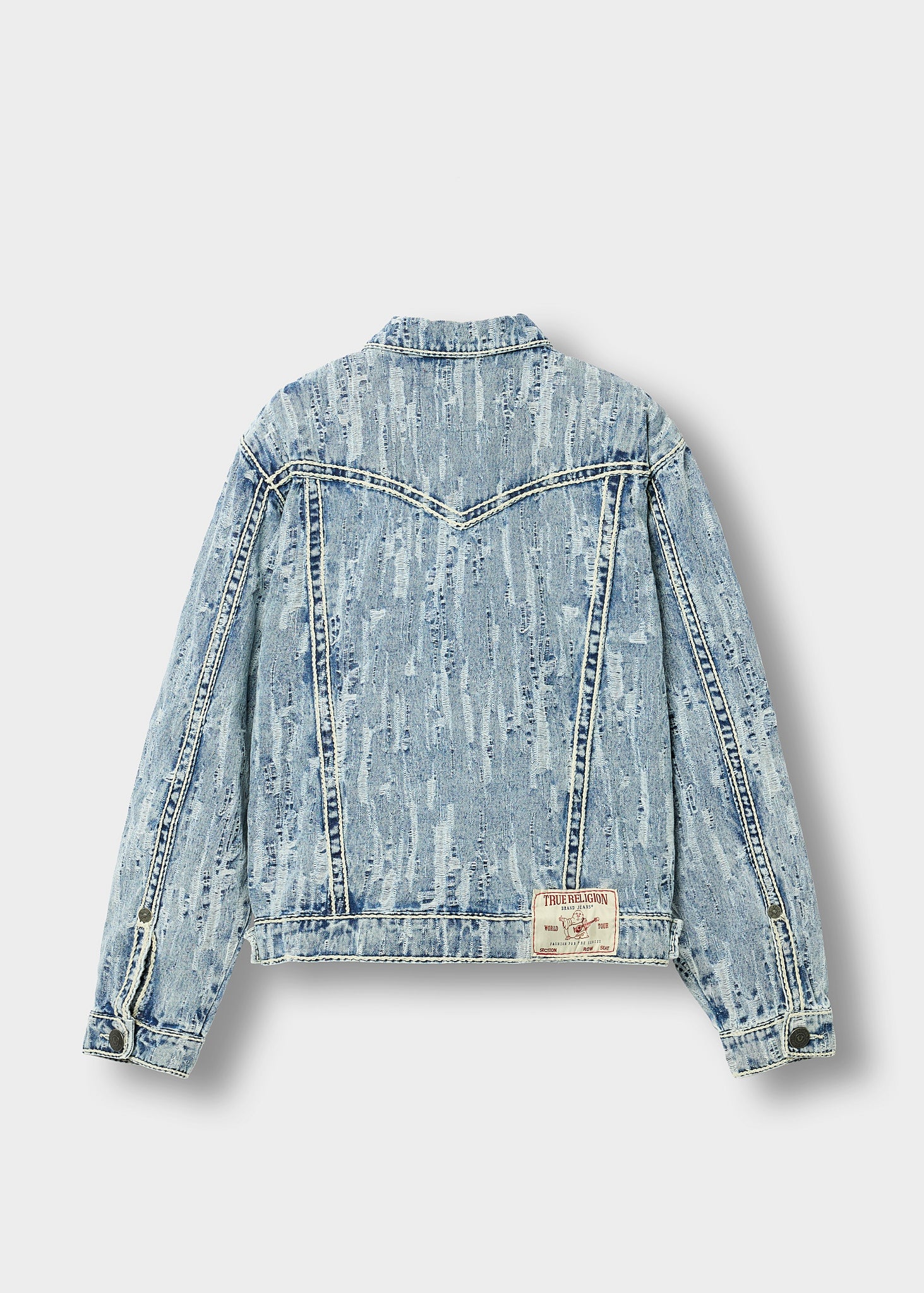 Distressed Jaquard Jacket