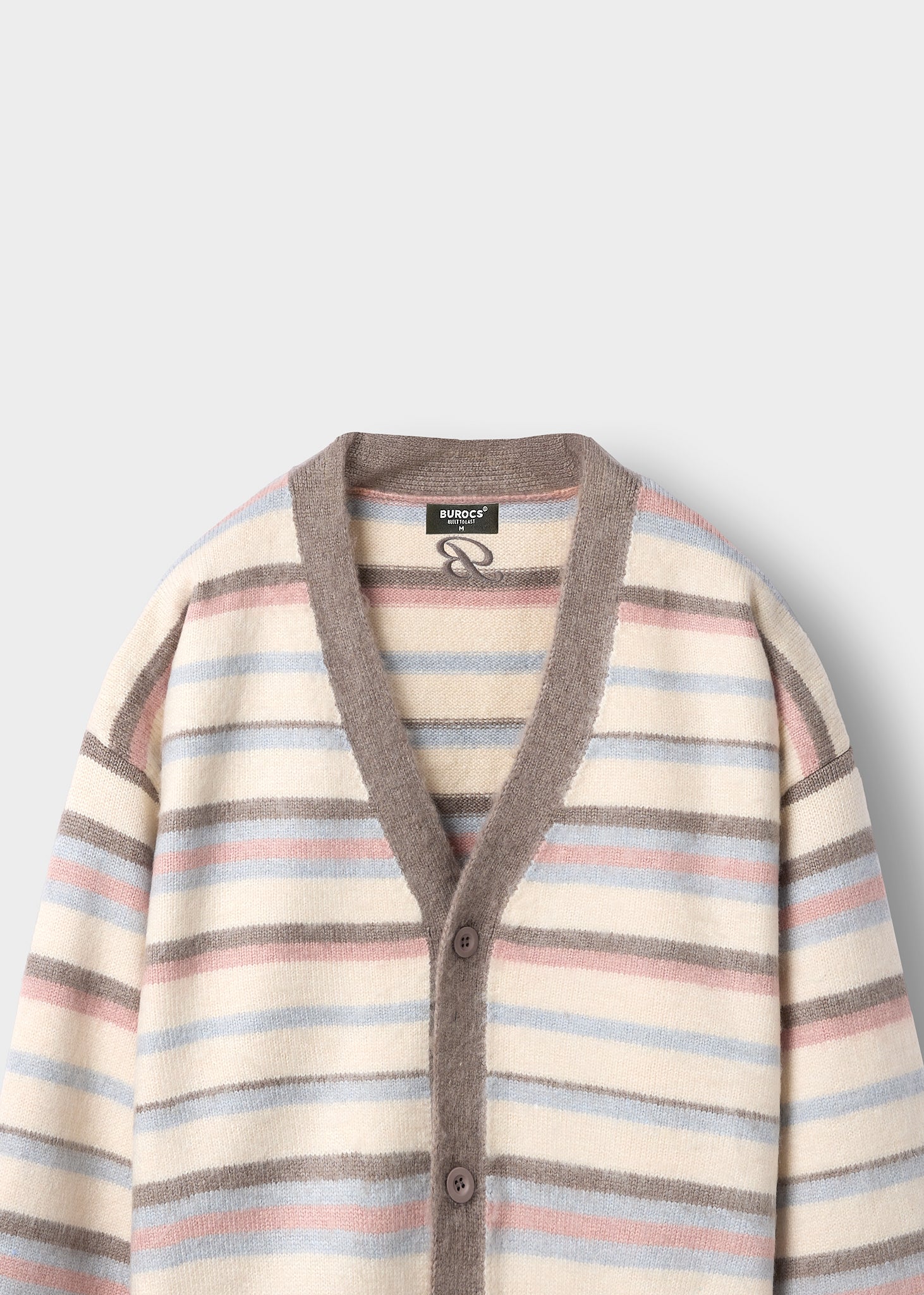 Fuzzy V-Neck Knit Cardigan