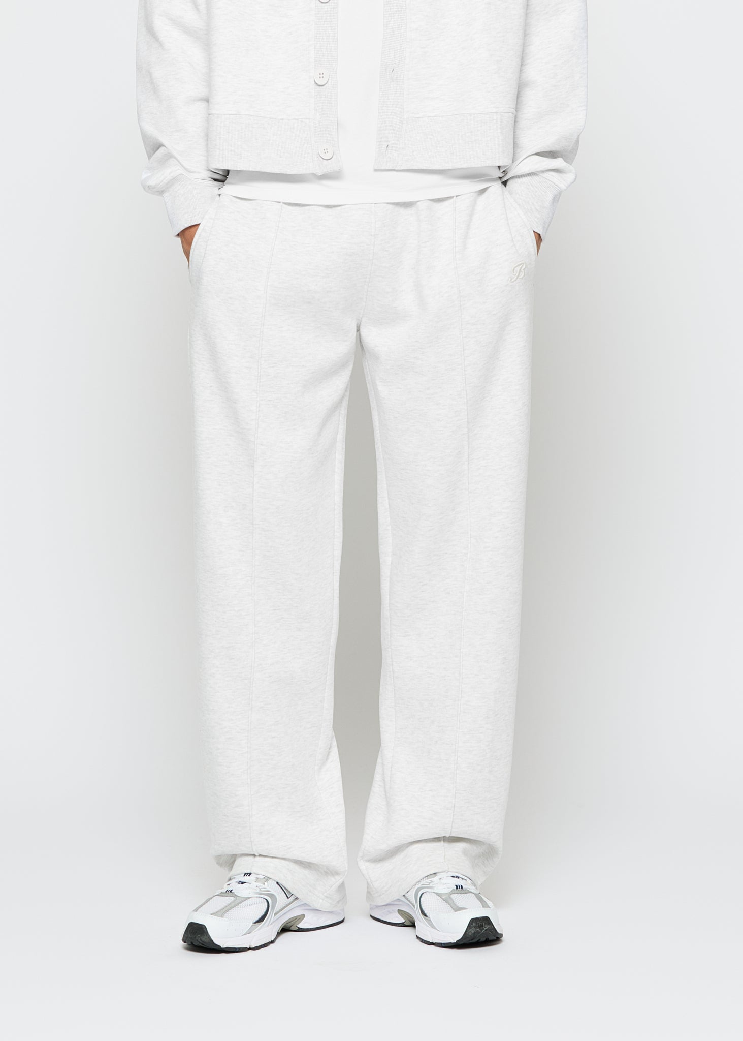 Wide Leg Seam Sweat Pants