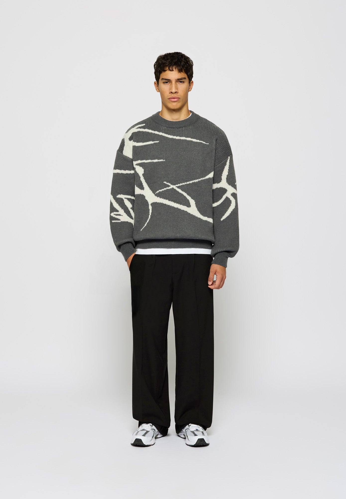 Jacquard Knit Sweater