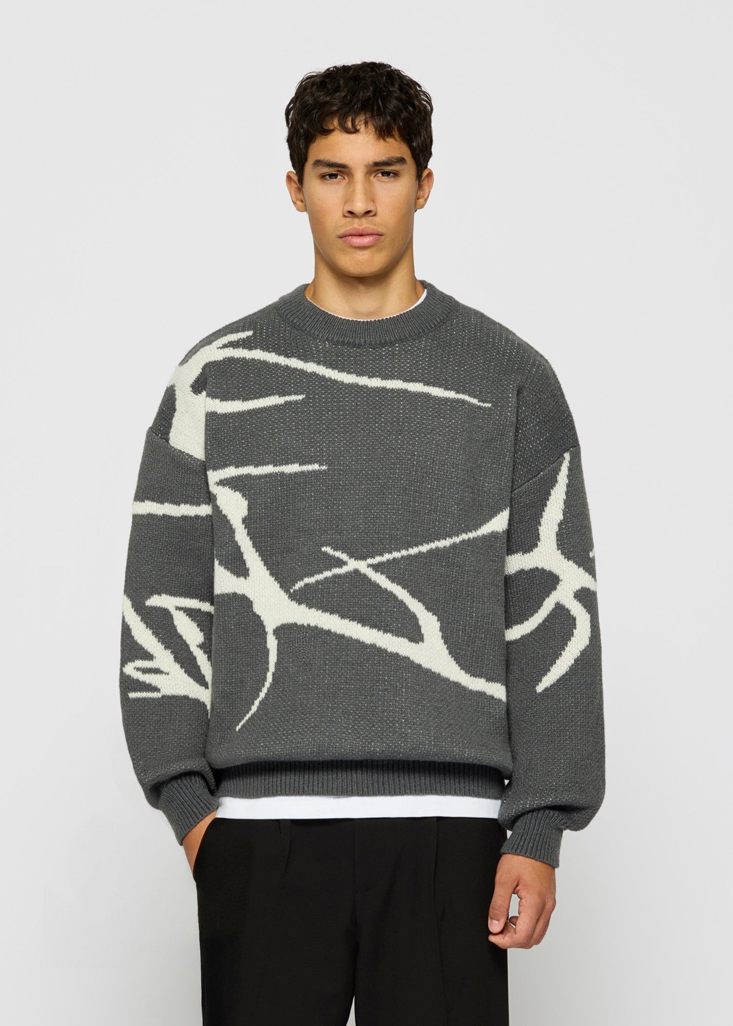 Jacquard Knit Sweater