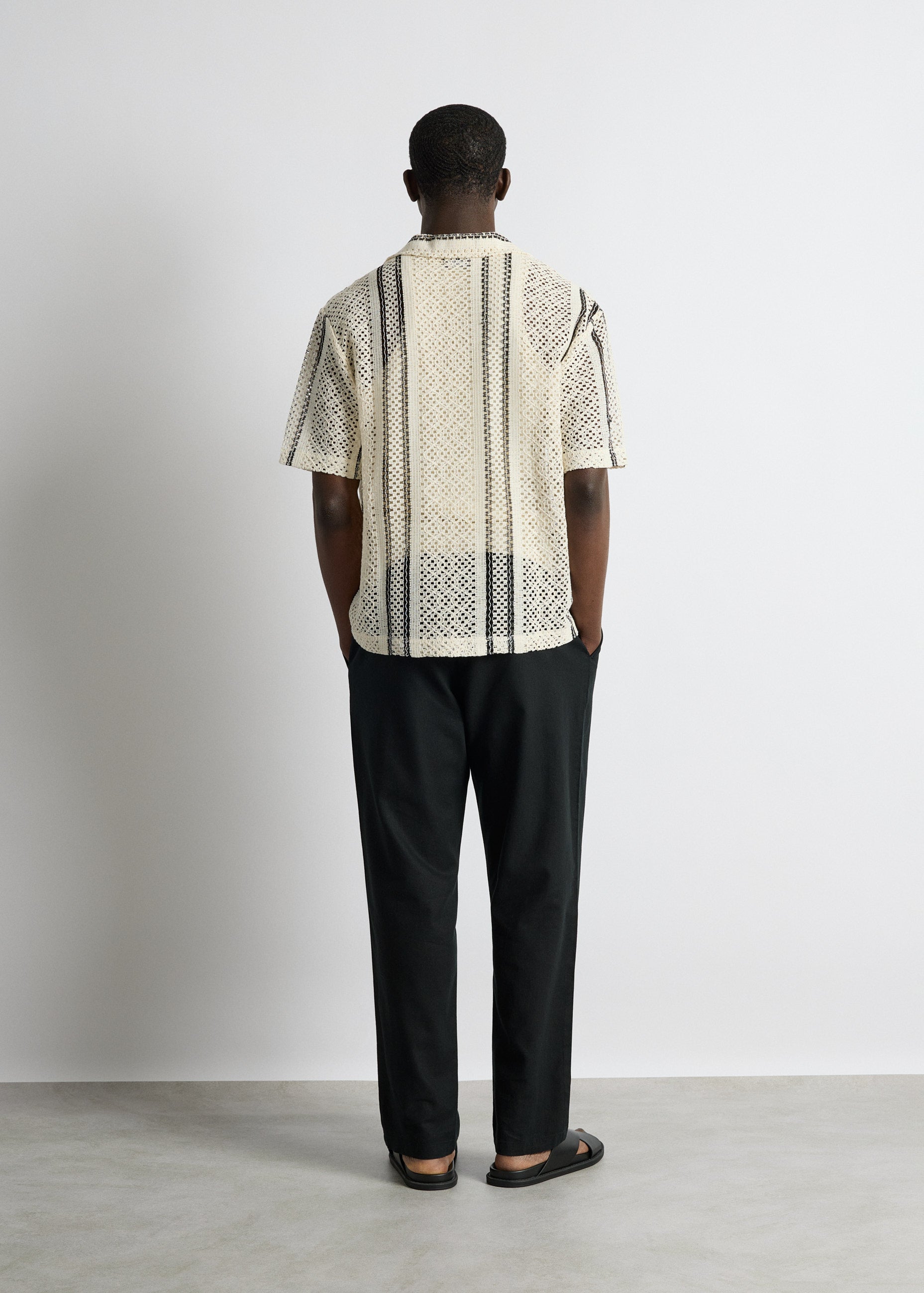 Linen-blend Pants