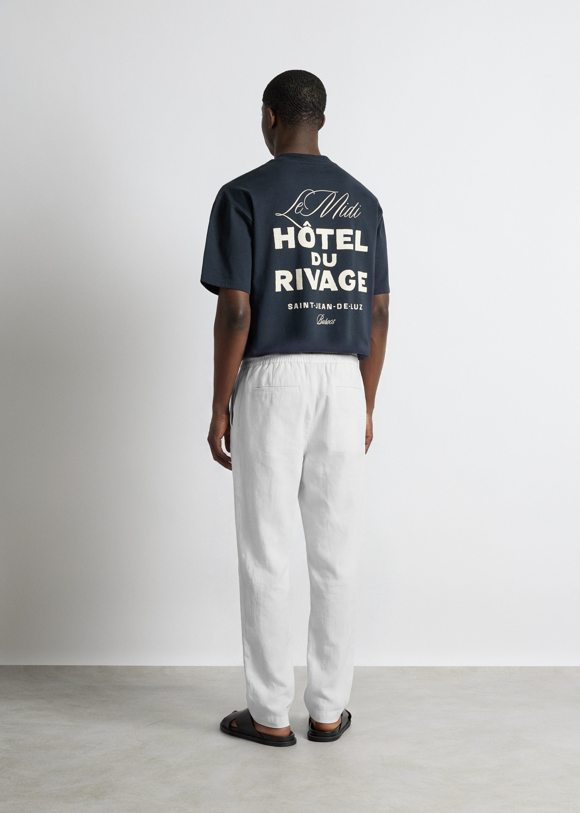 Linen-blend Pants