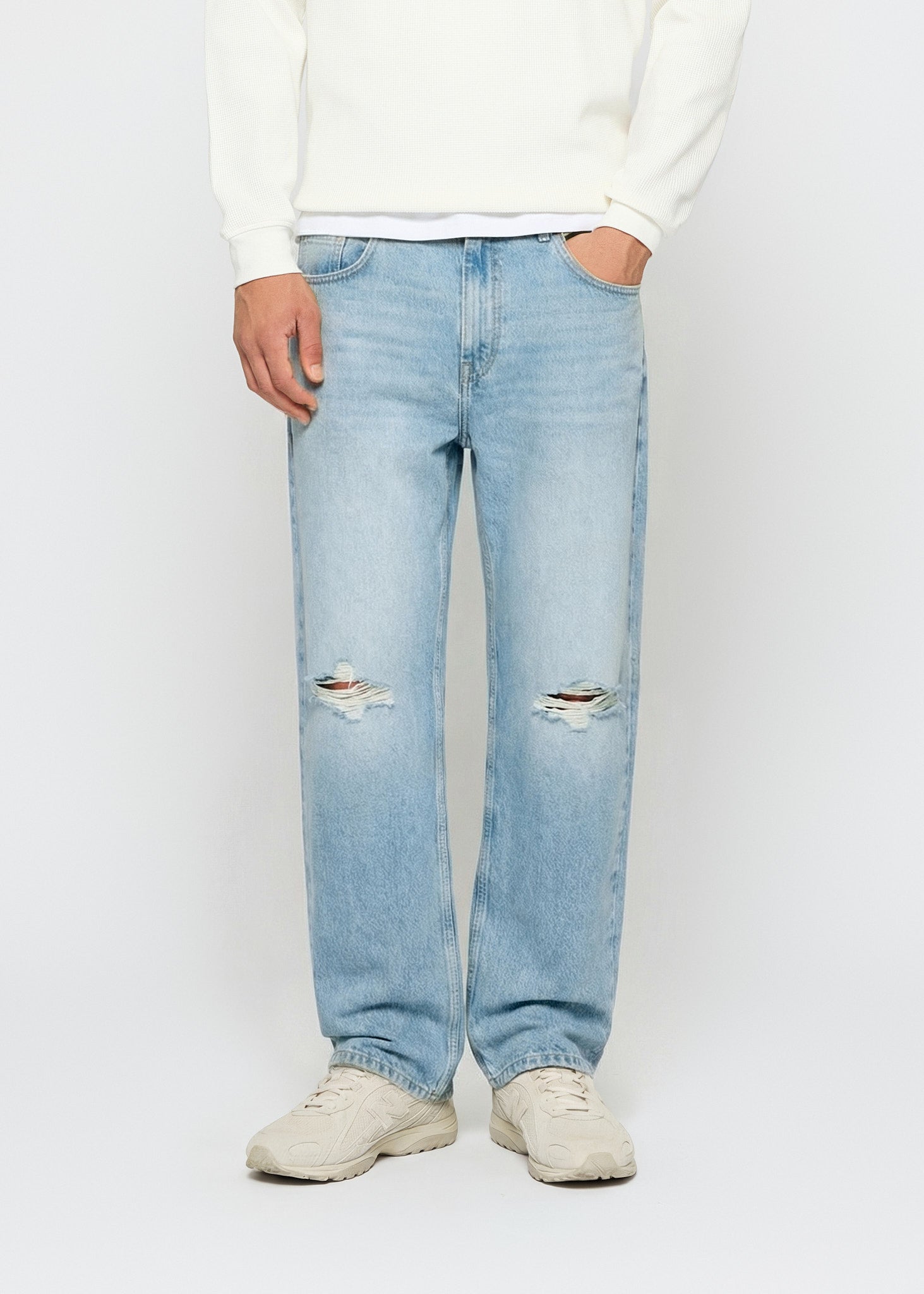 Ripped John Straight Jeans