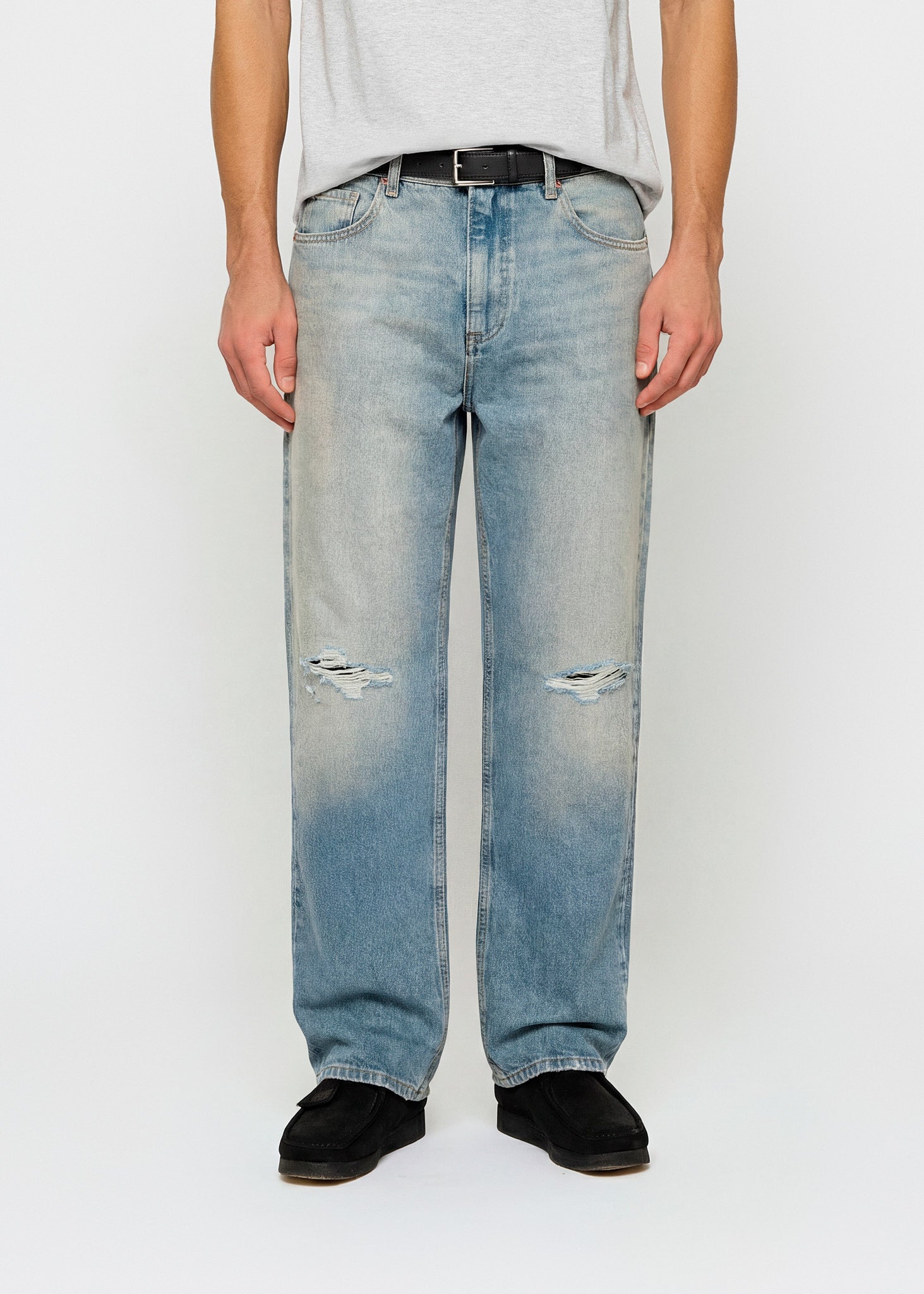 Ripped John Straight Jeans