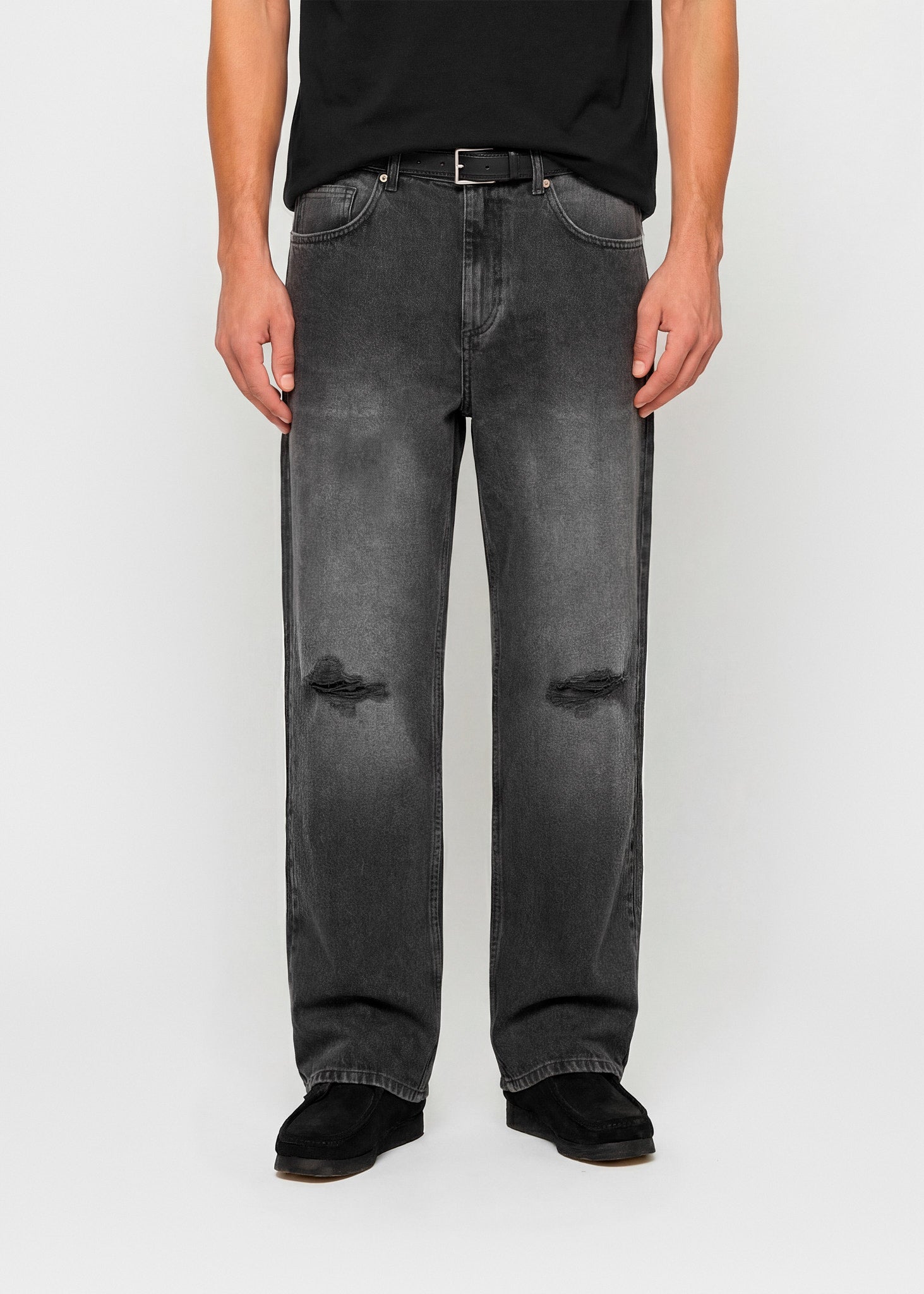 Ripped John Straight Jeans