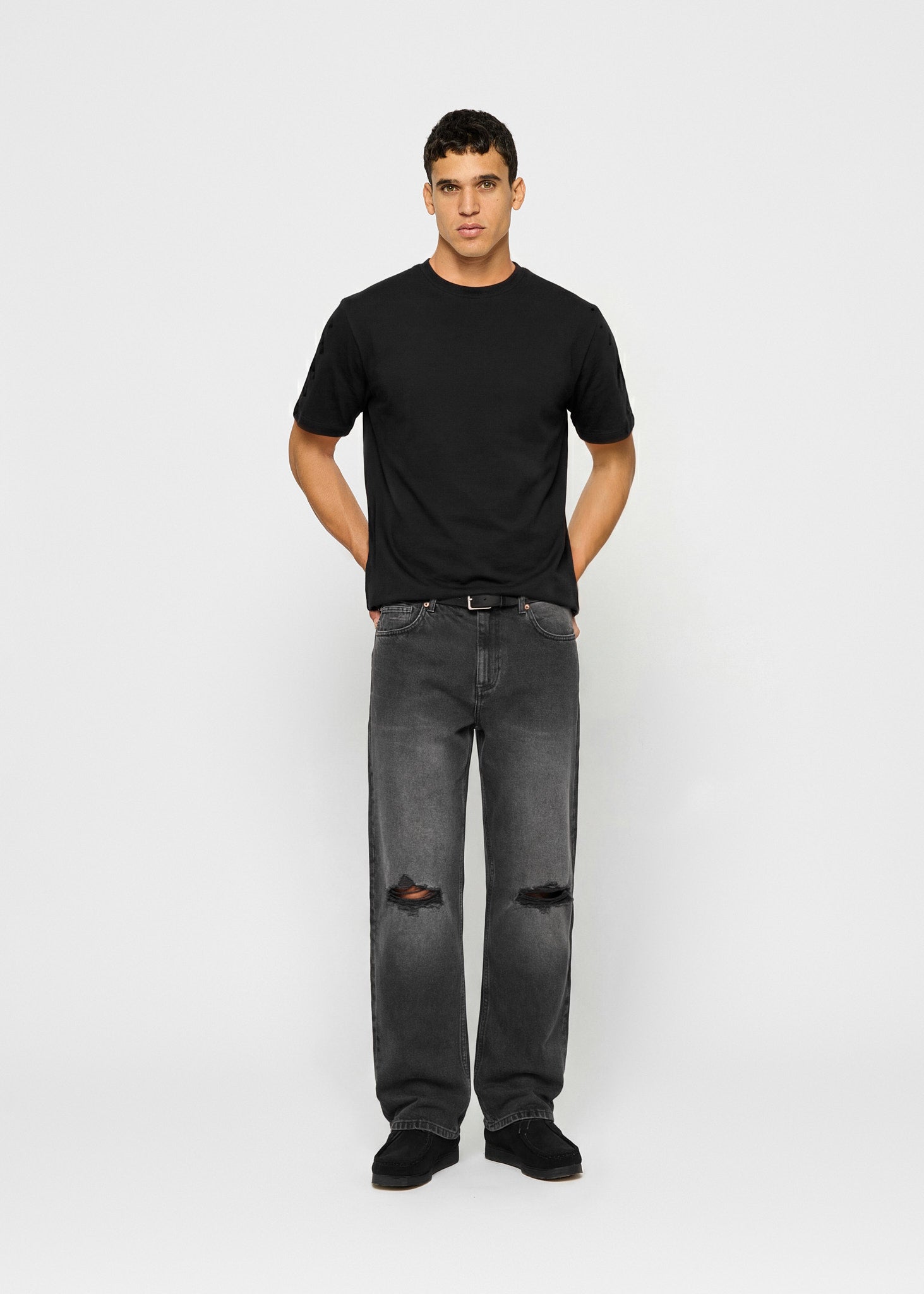 Ripped John Straight Jeans