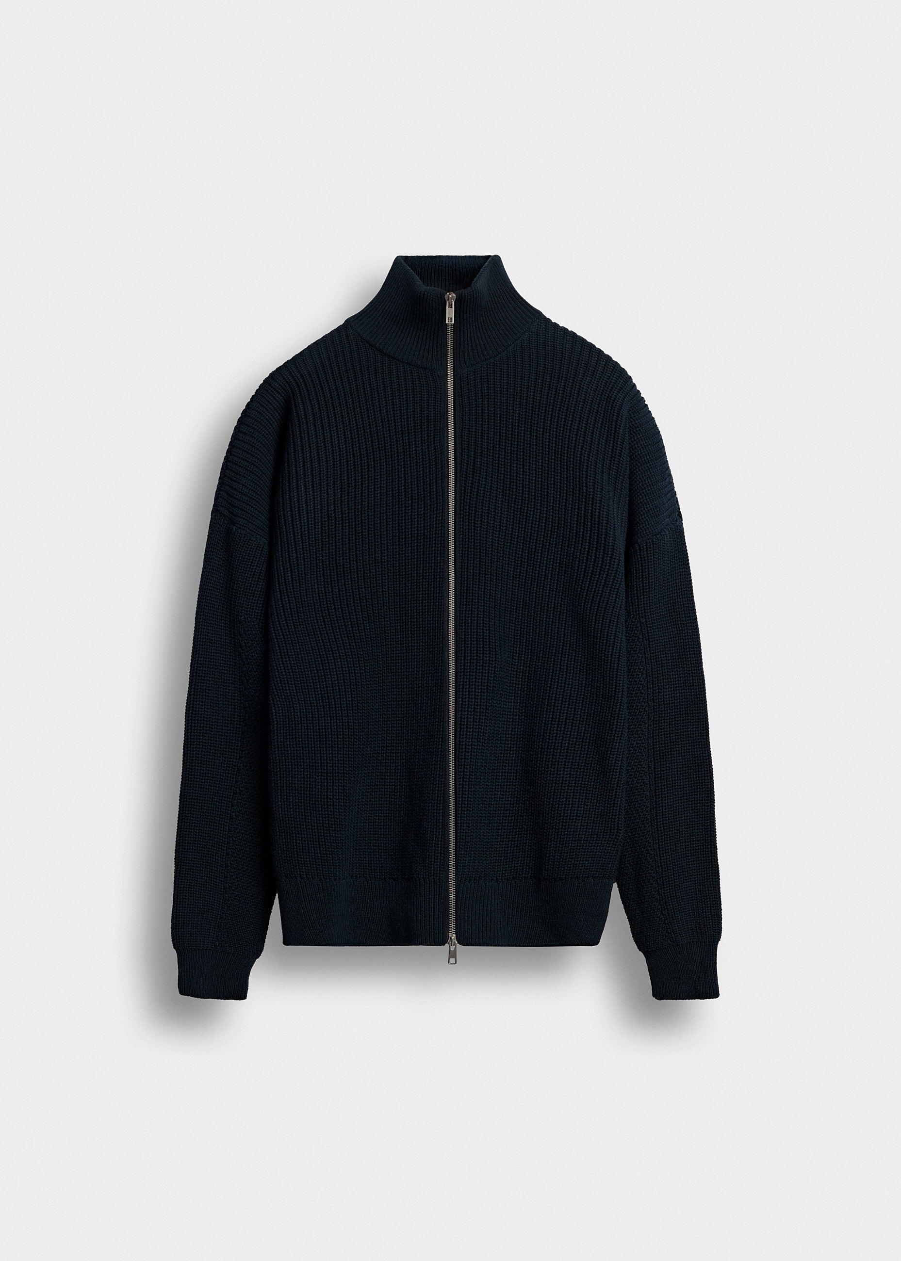 Chunky Knit Zip Jacket
