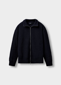 Chunky Knit Zip Jacket