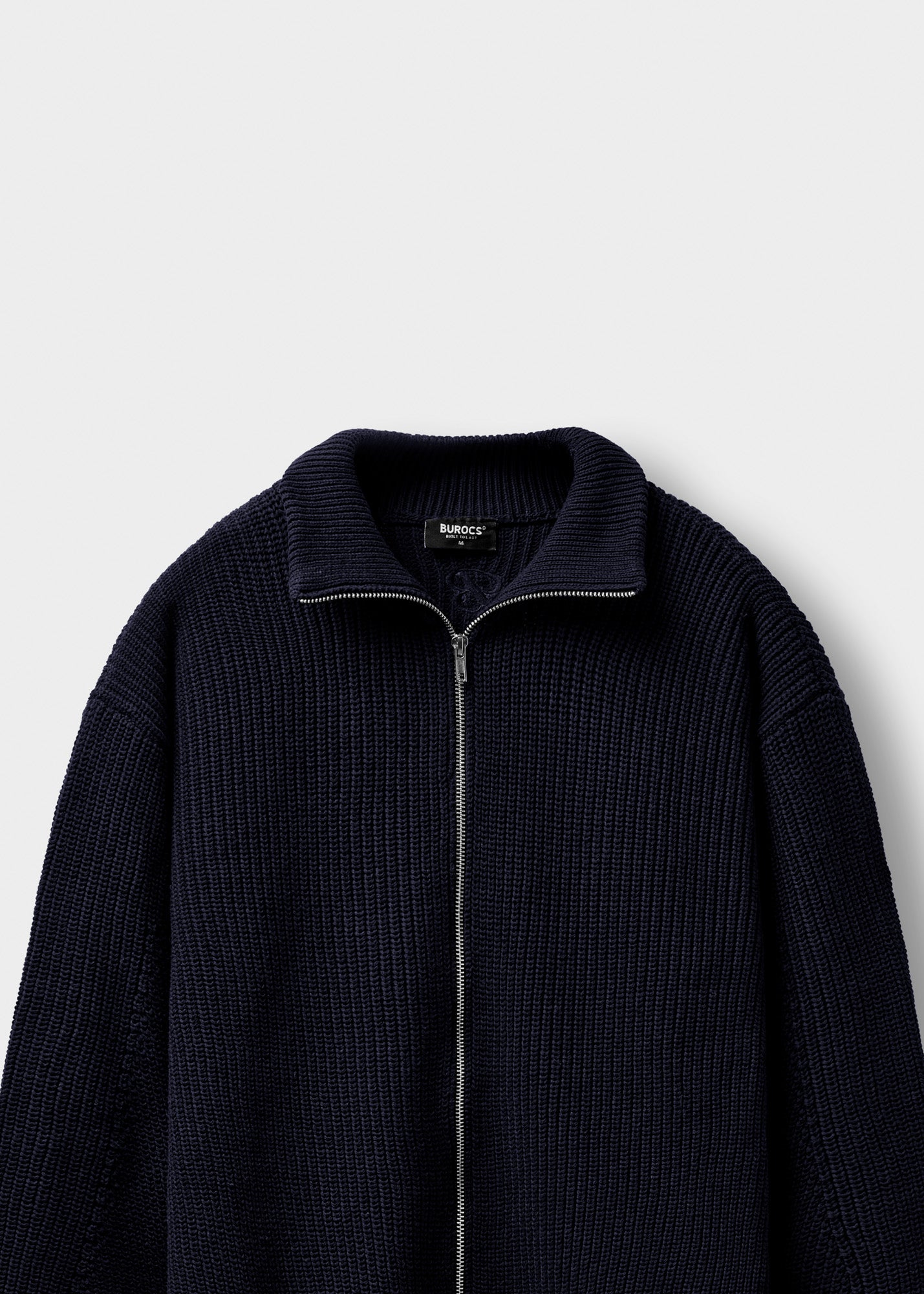 Chunky Knit Zip Jacket