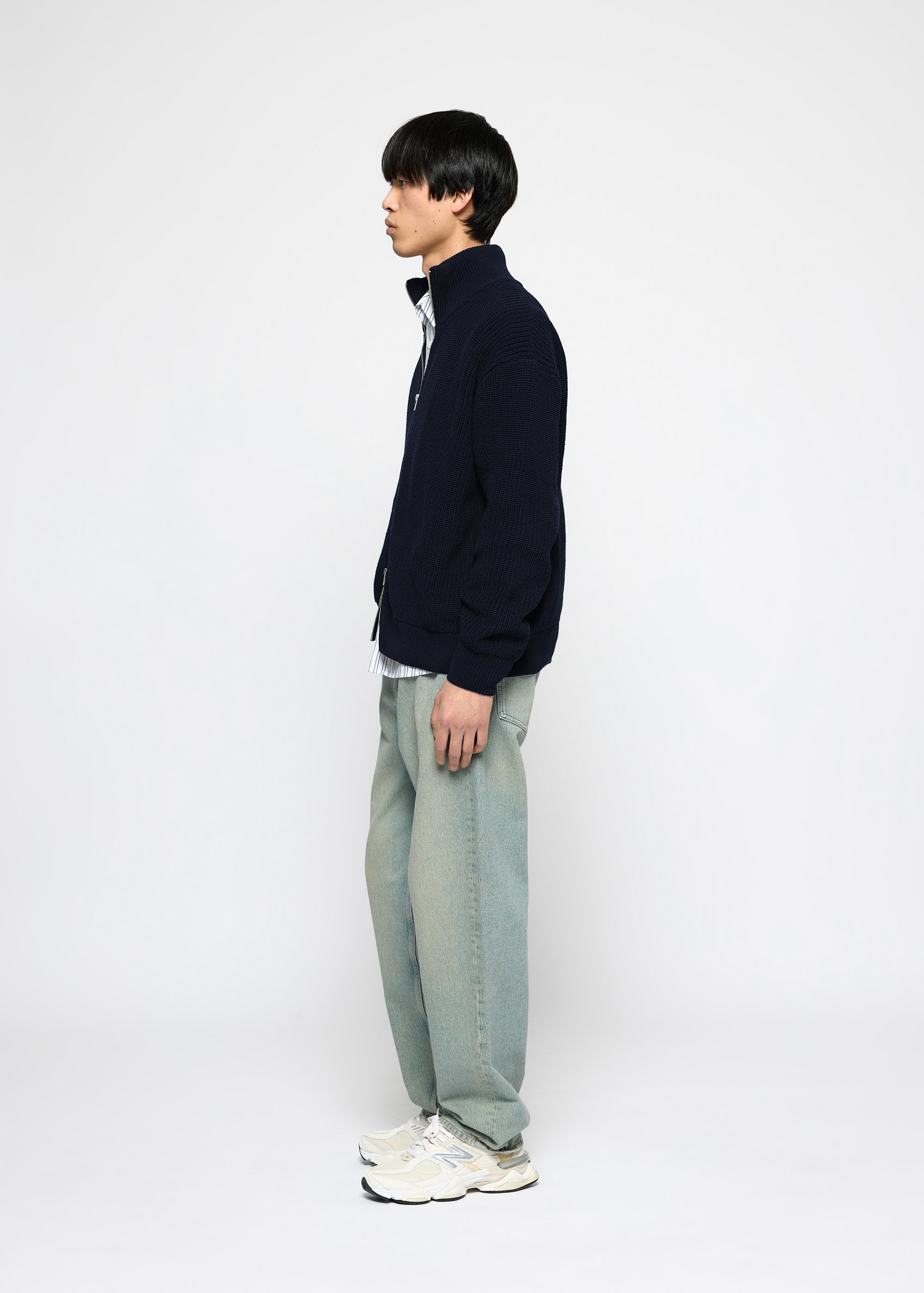 Chunky Knit Zip Jacket