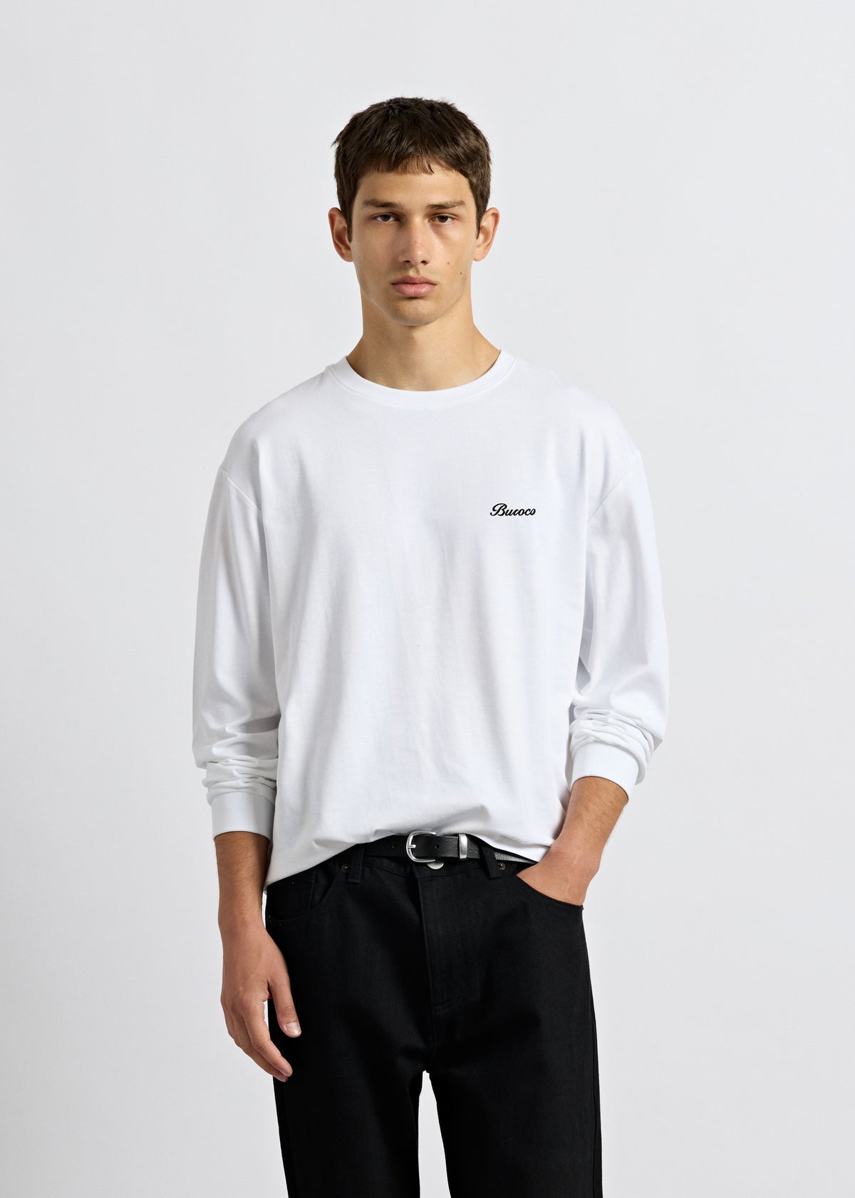 Long-Sleeved Top with Embroidery
