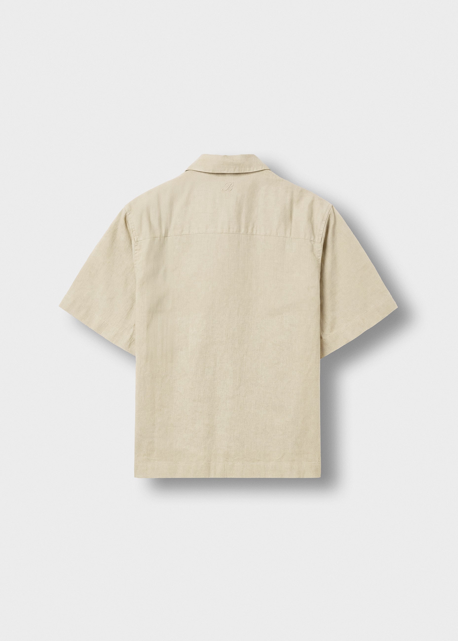 Linen Blend Short Sleeve Shirt