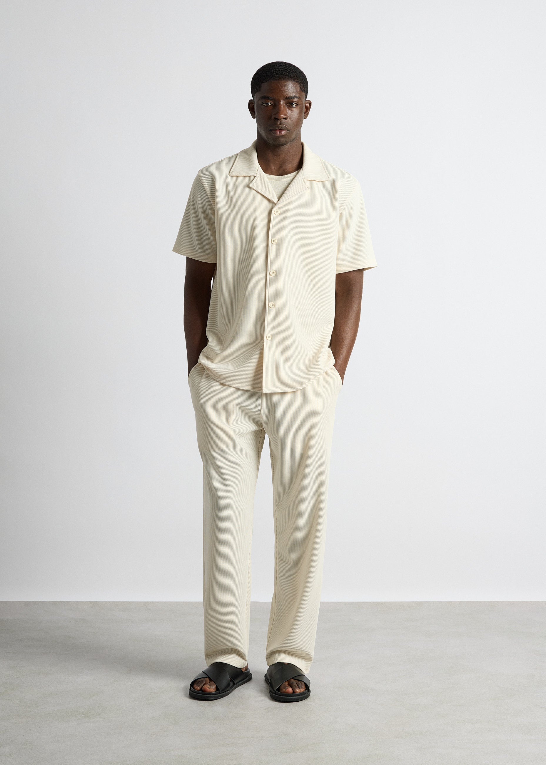 Plissee Short Sleeve Shirt