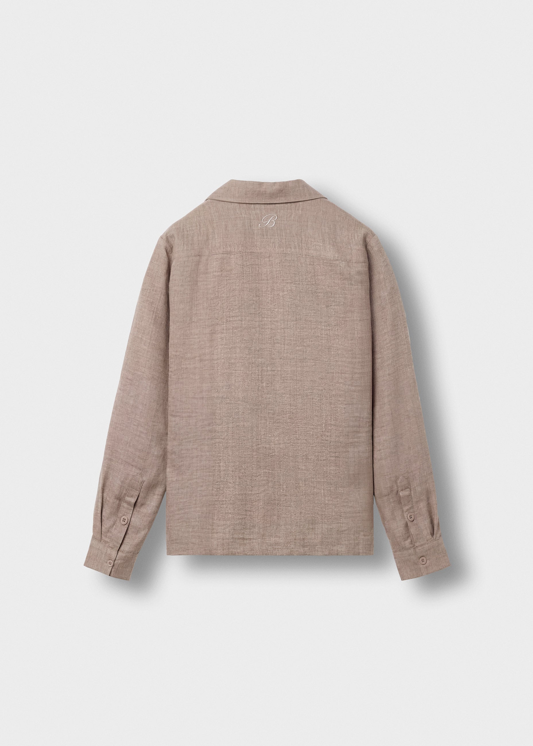 Linen Look Long Sleeve Shirt