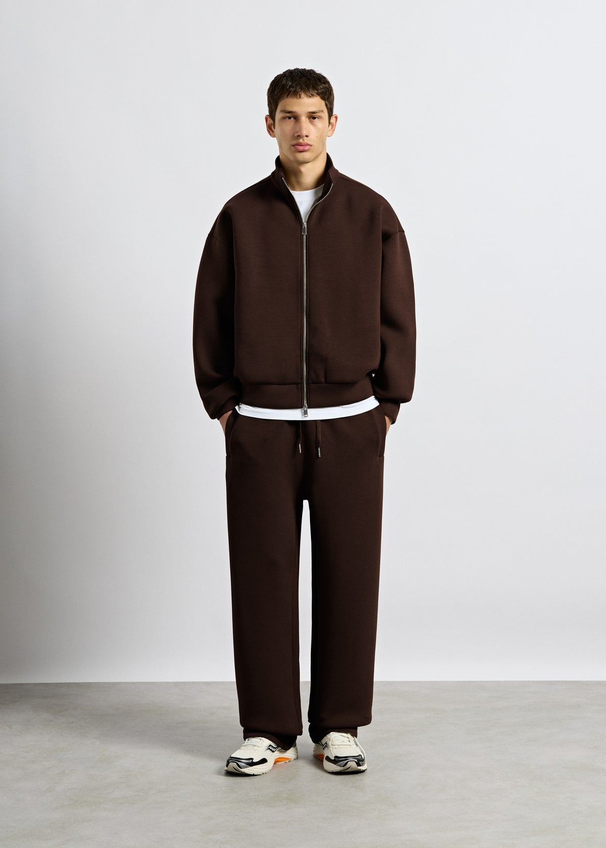 Scuba Mock Neck Full Zip Sweater