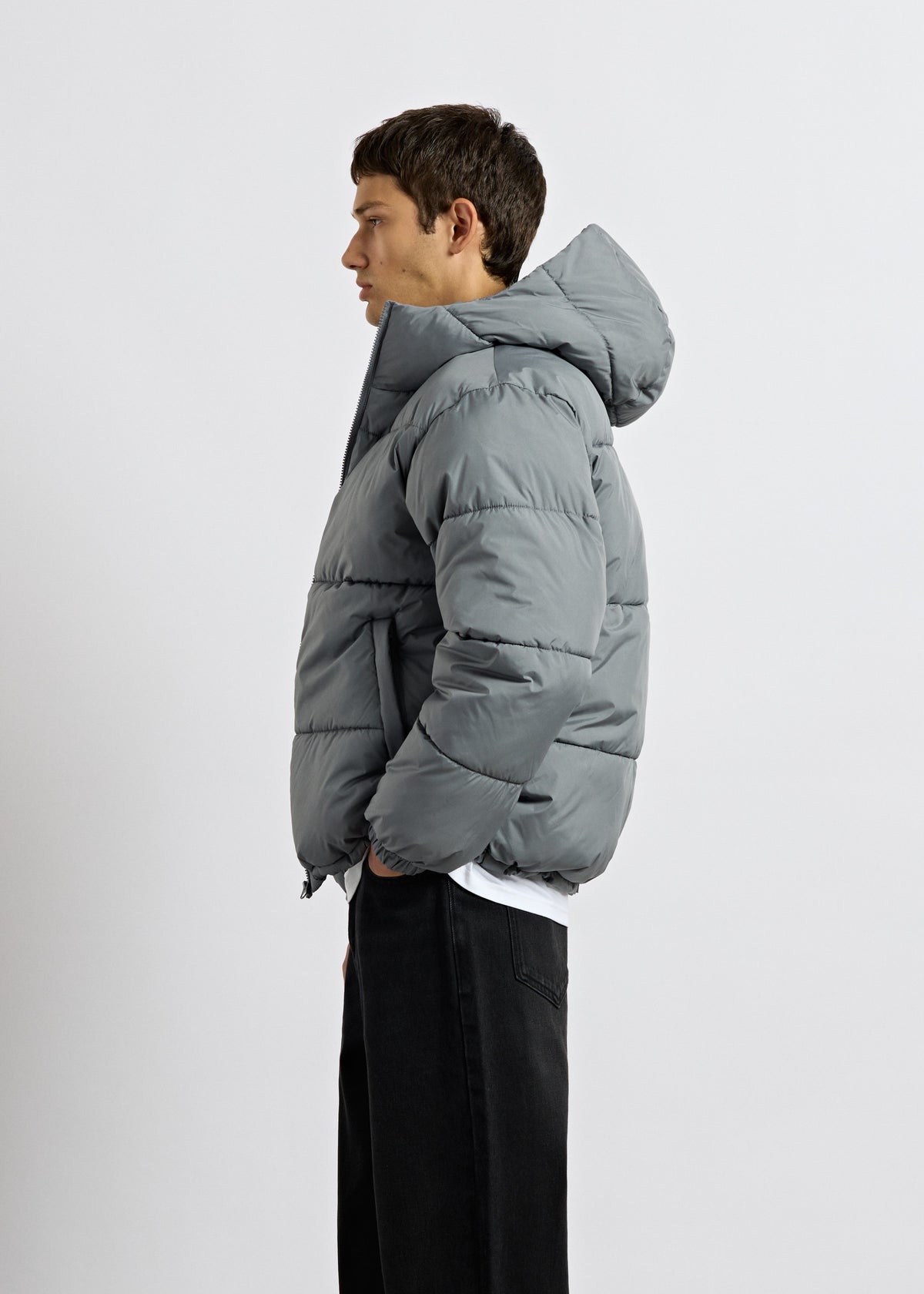Basic Hooded Puffer Jacket