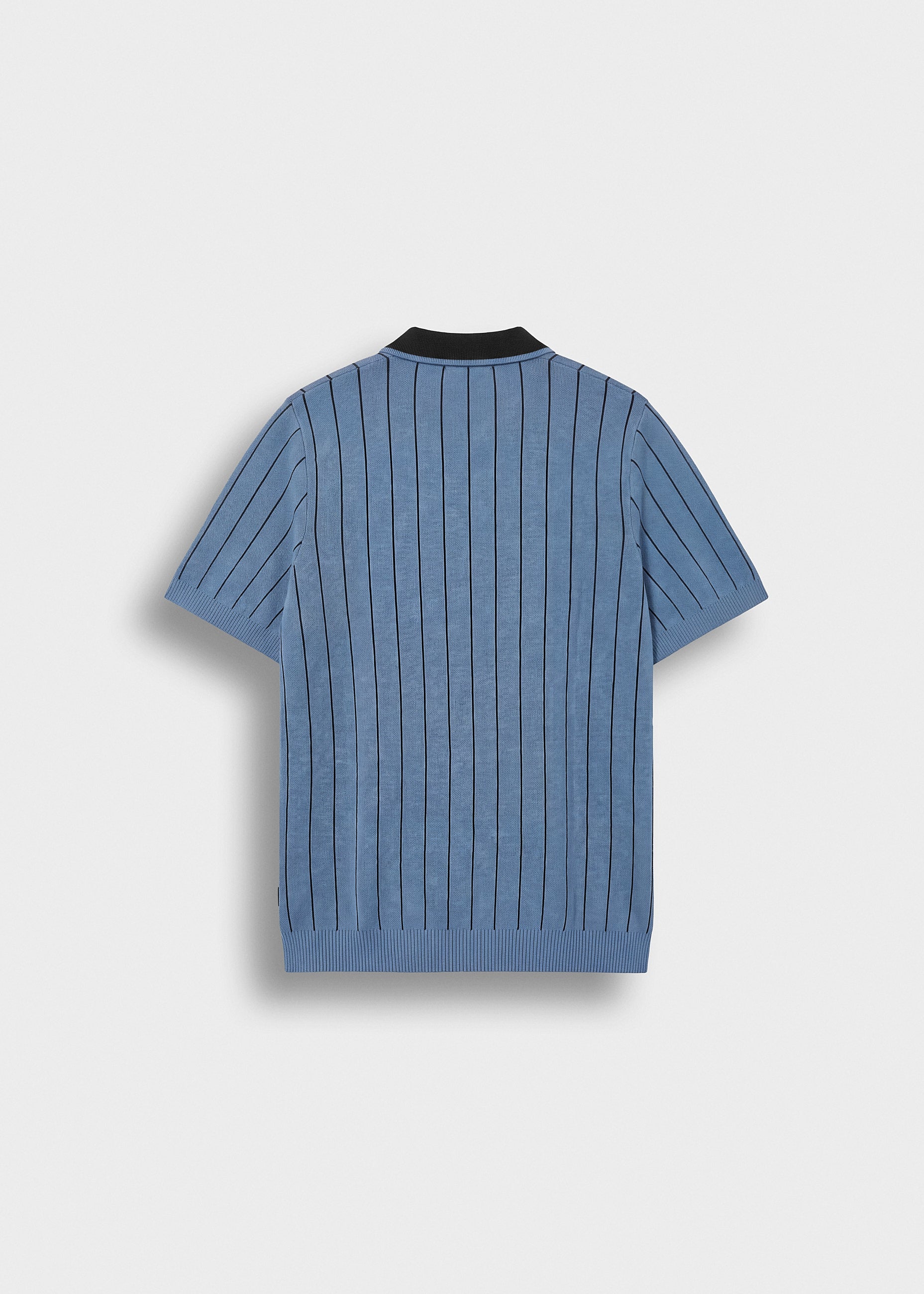Pinstripe Knitted Polo