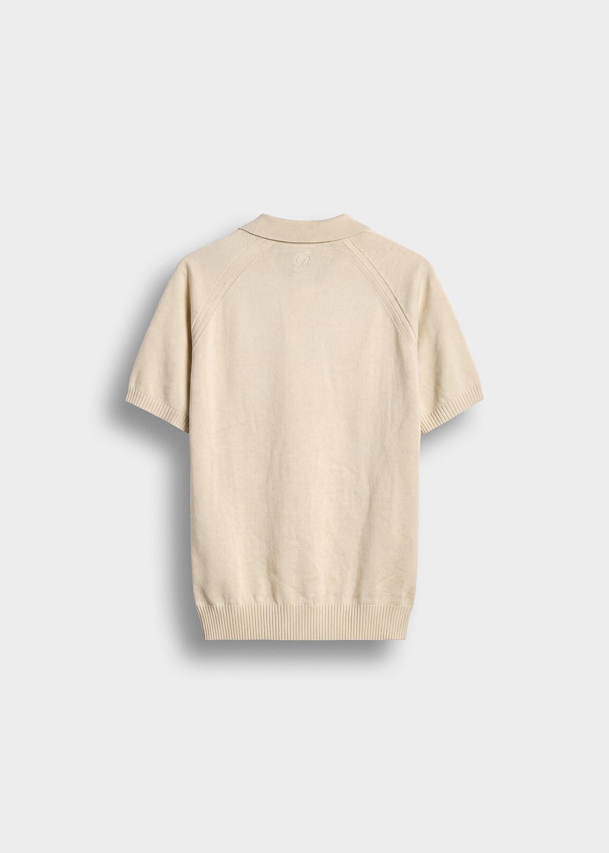 Fine Knit Polo T-Shirt